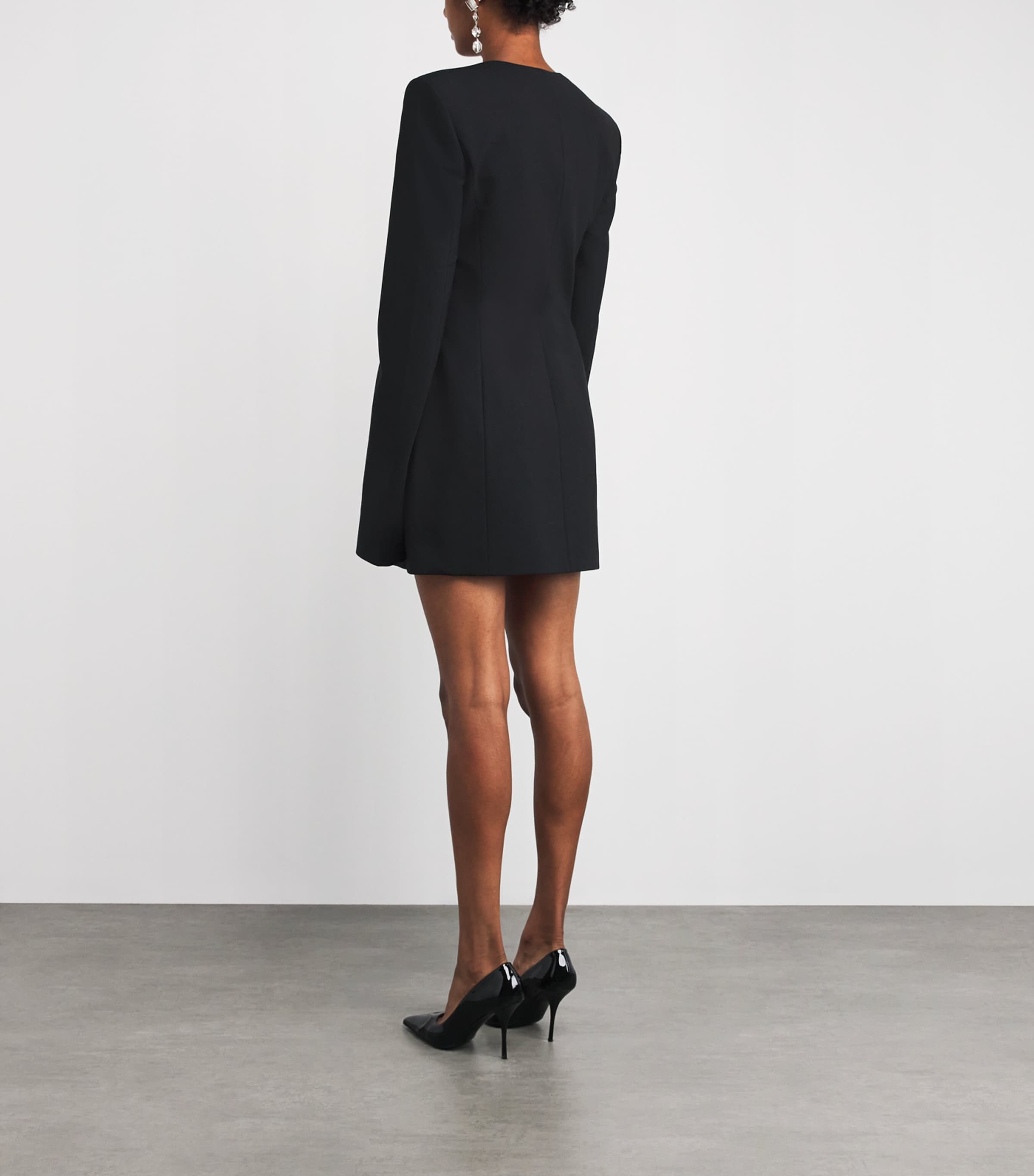 Tailored Mini Jacket Dress BLACK Image 3
