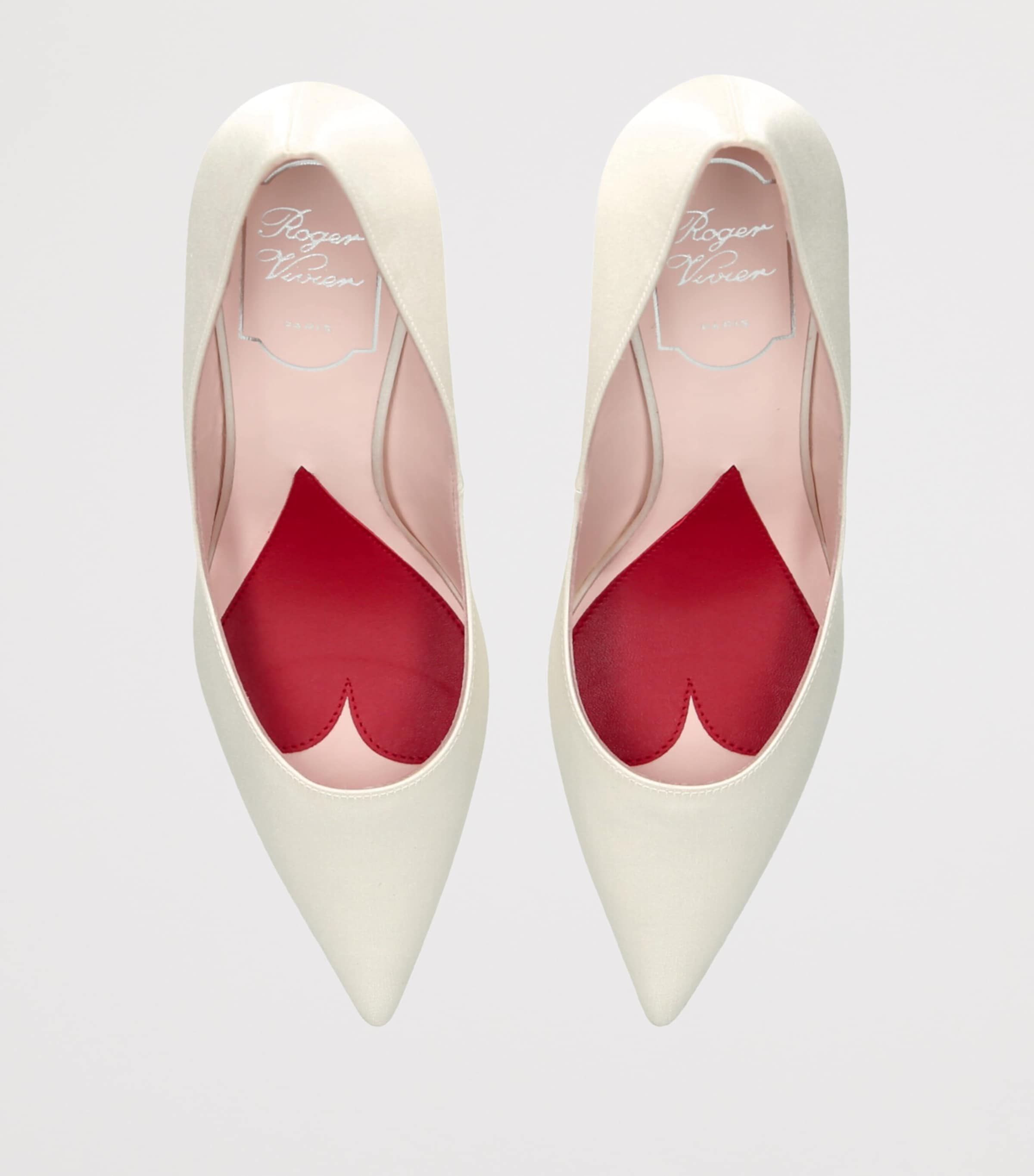 Satin Marlene Pumps 85 WINTER WHT Image 4