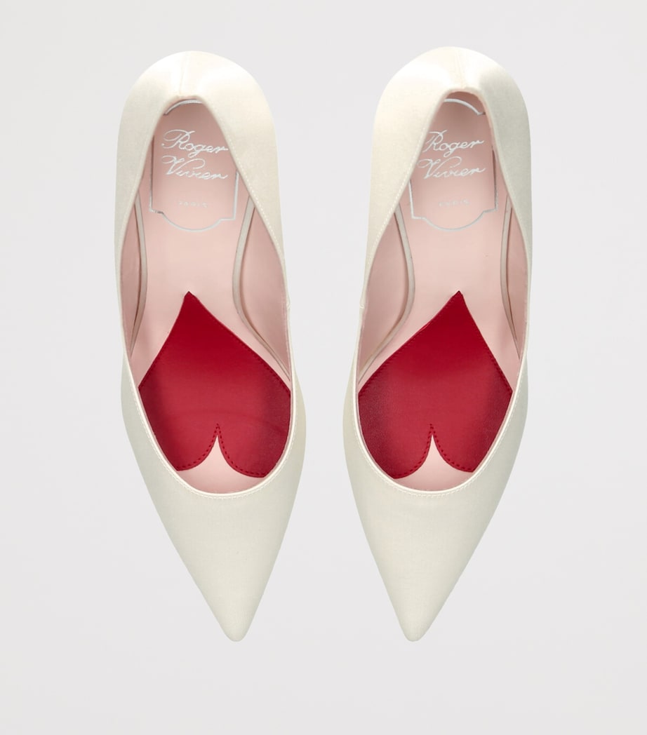 Satin Marlene Pumps 85 WINTER WHT Image 4