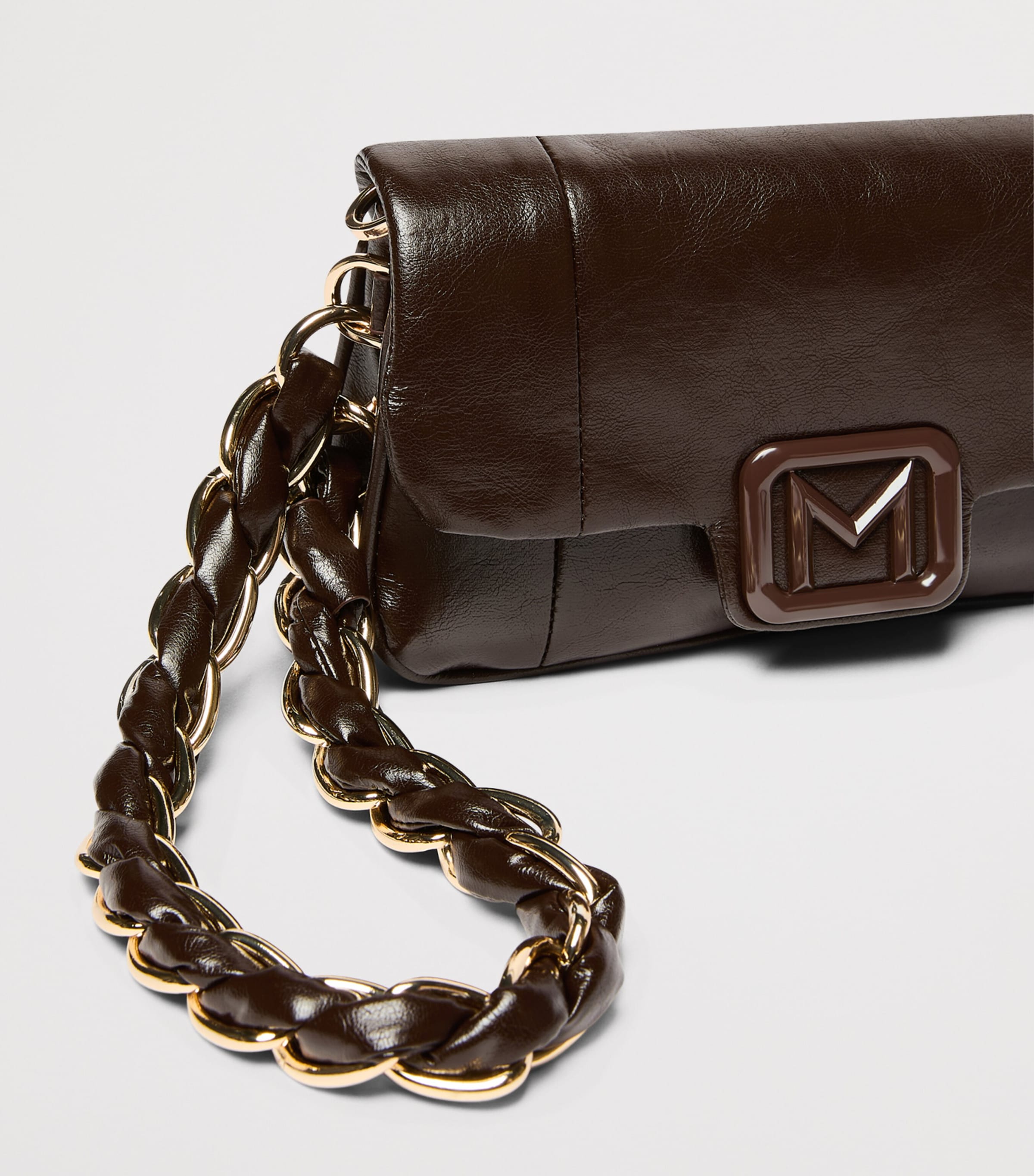 Marella Medium Le Muse Clutch Bag Dark Brown Image 5