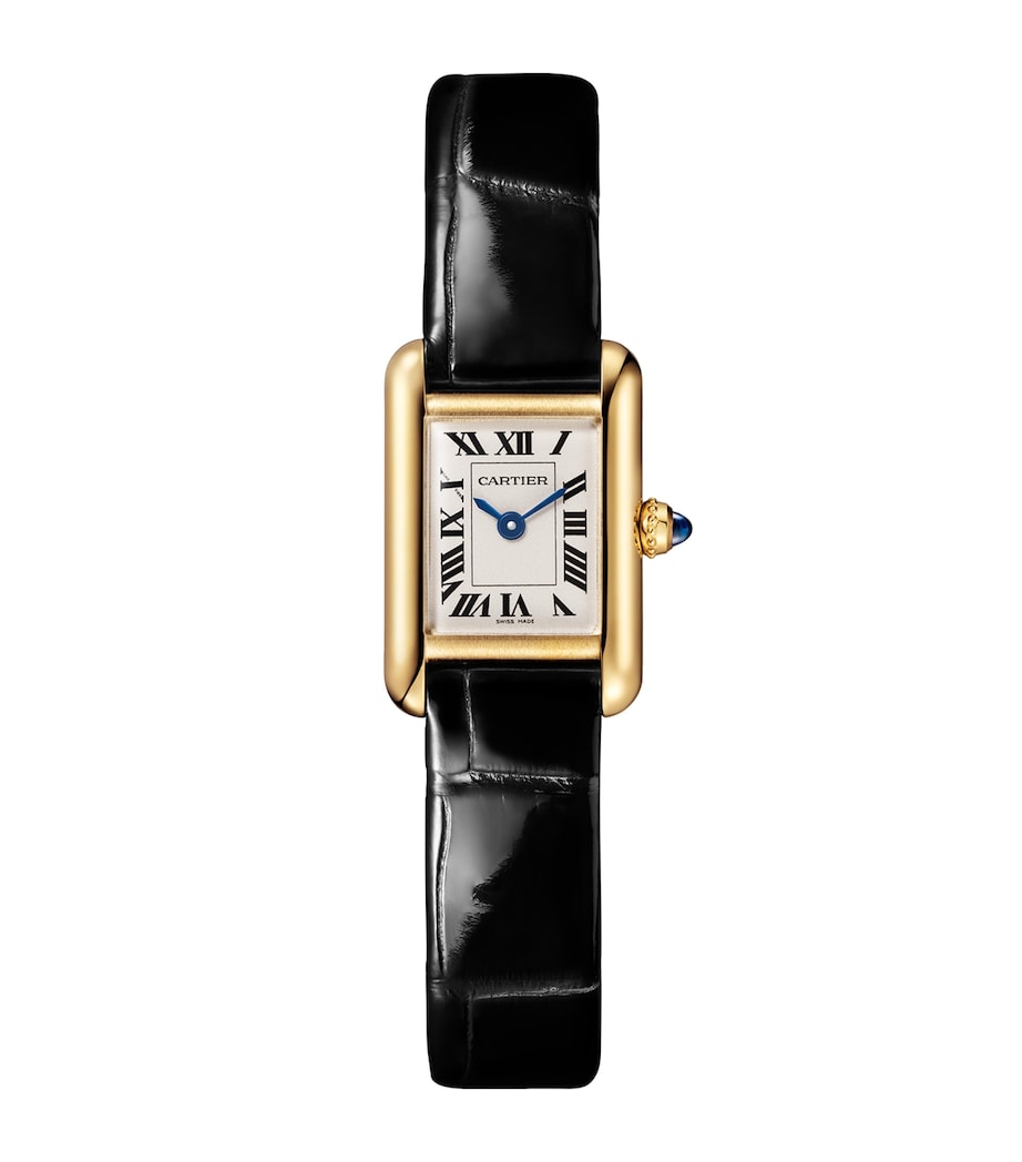 Cartier Mini Yellow Gold Tank Louis Cartier Watch 24mm Silver Image 1