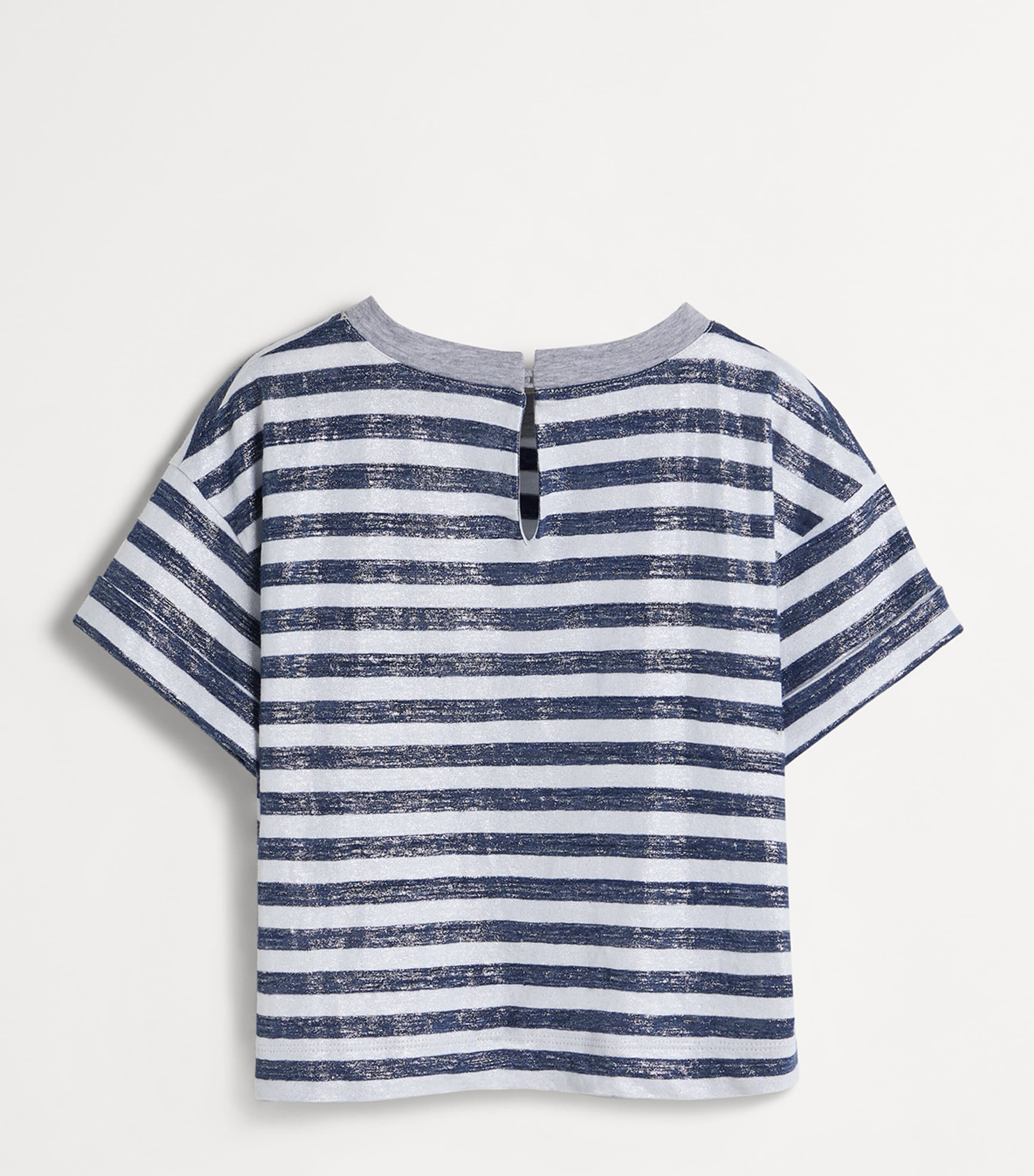 Brunello Cucinelli Kids Linen-Cotton Stripe T-Shirt (4-6 Years) Image 2