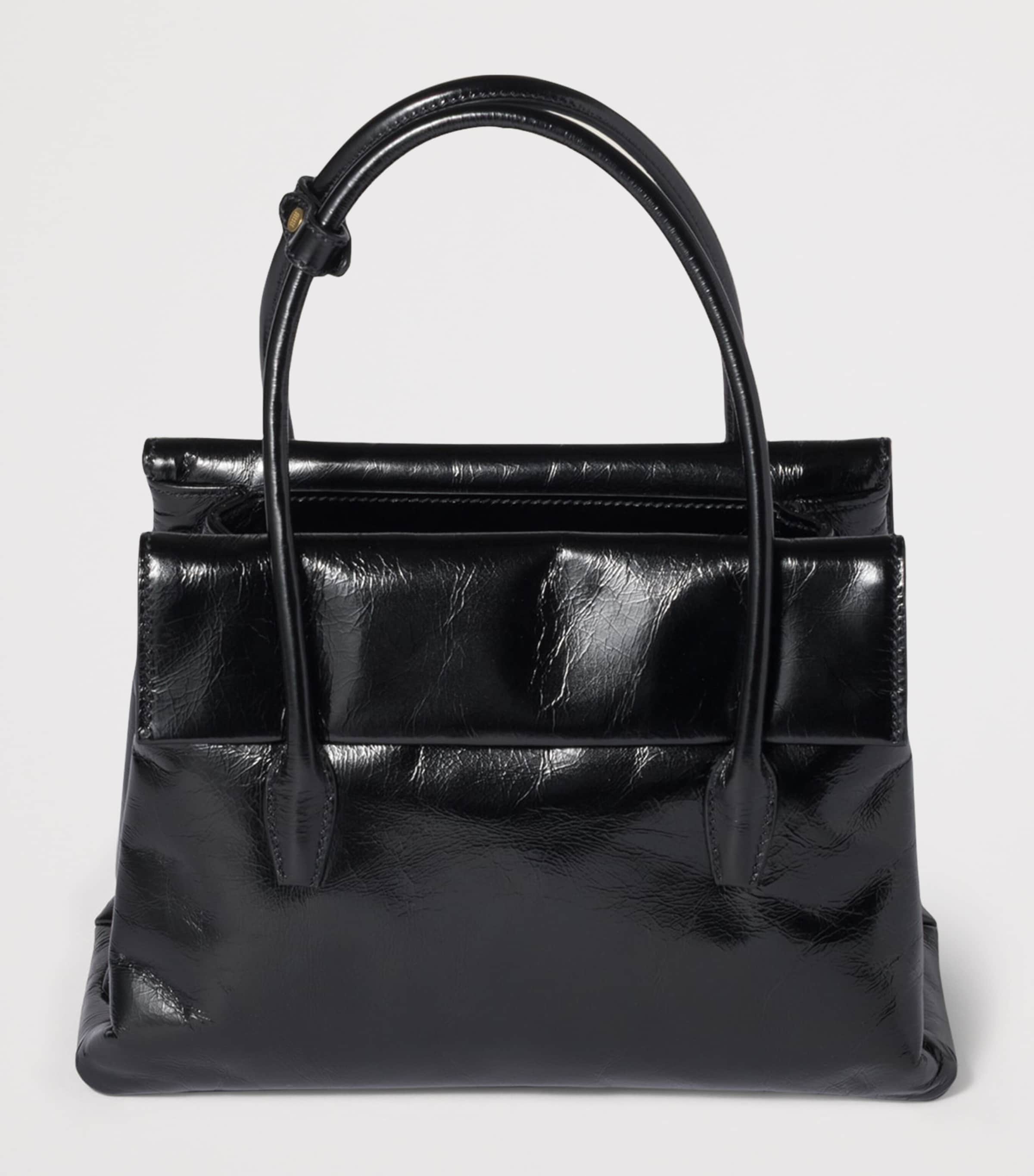 Leather Solitaire Top-Handle Bag F0002 Image 3