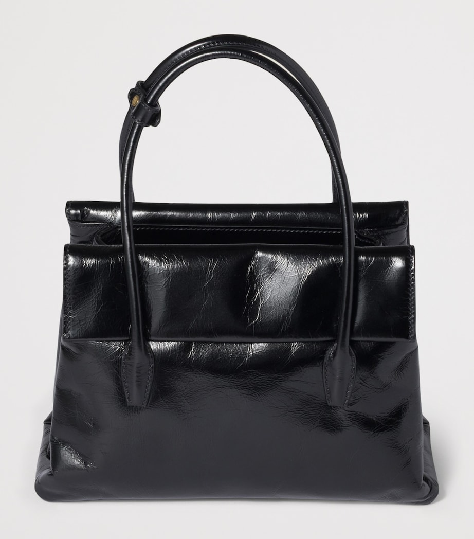 Leather Solitaire Top-Handle Bag F0002 Image 3