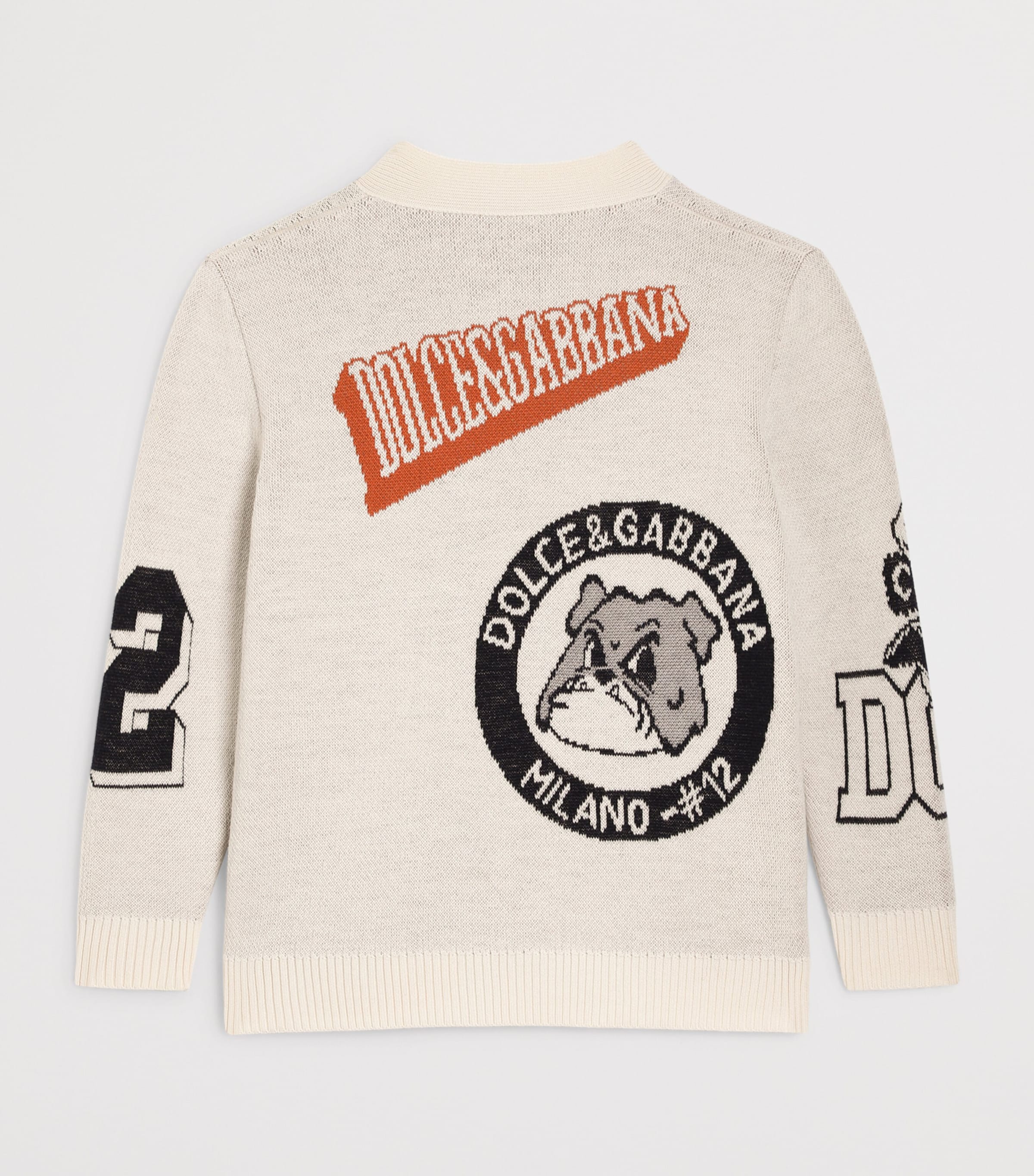 Dolce&Gabbana Kids Wool Jacquard Cardigan (8-14 Years) Multicolor Image 2