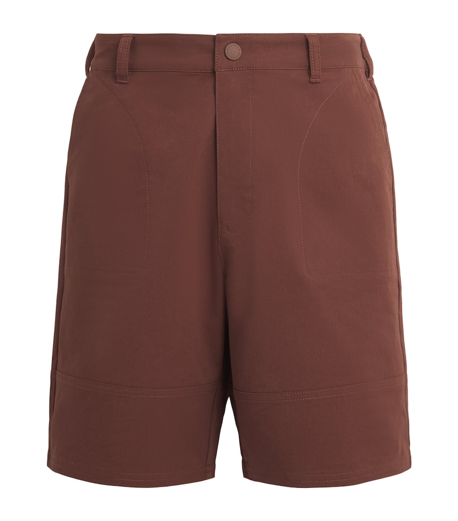 Barbour Mens Stretch-Twill Strickland Shorts Burnt Pepper Image 1