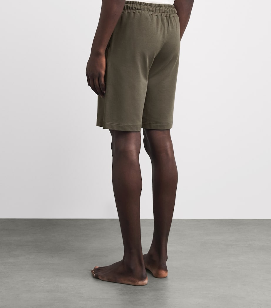 Zimmerli Mens Modal-Cotton Summer Lounge Shorts Walnut Tree Image 5