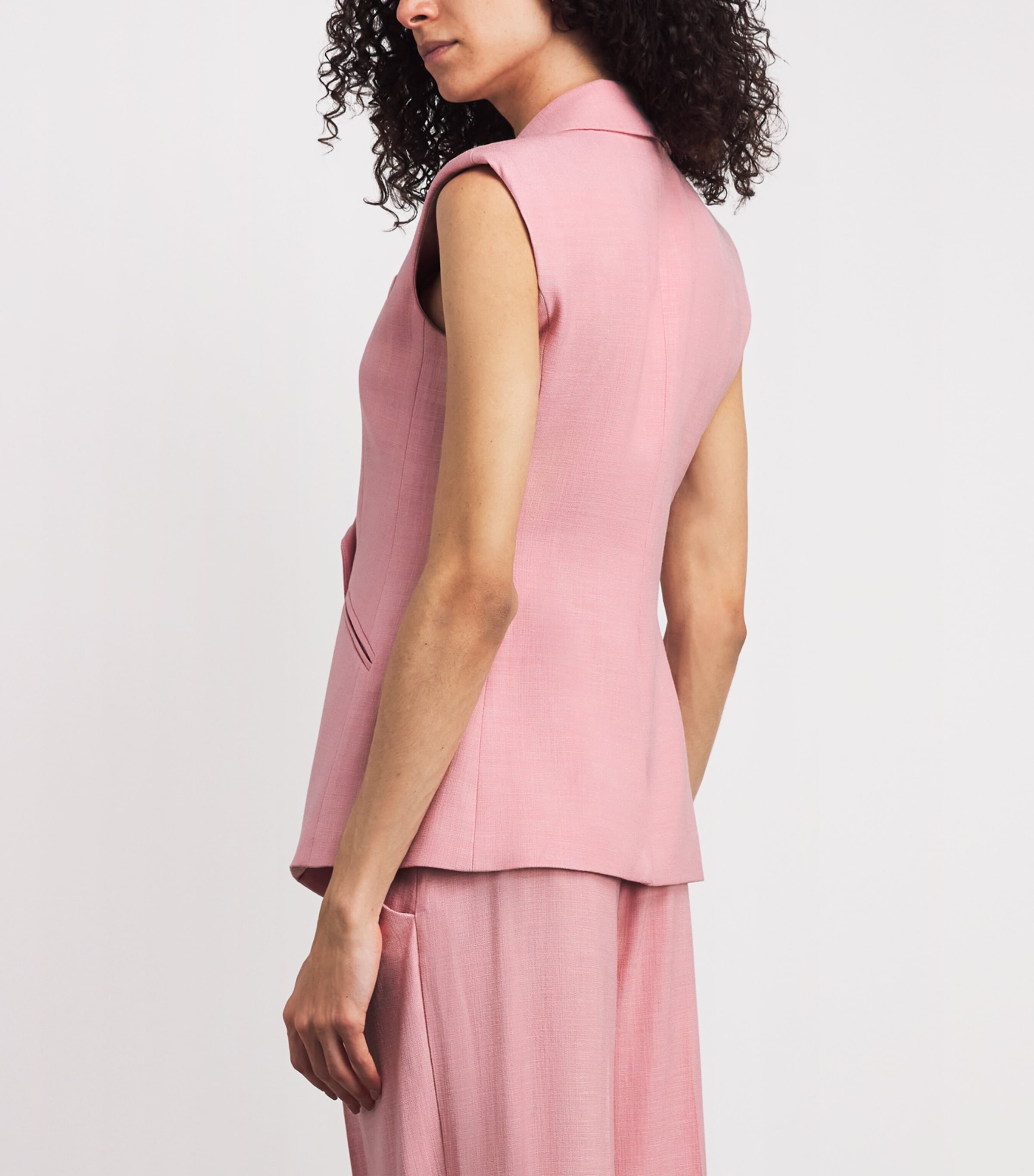 Sleeveless Ciel Blazer P0416 PETAL Image 5