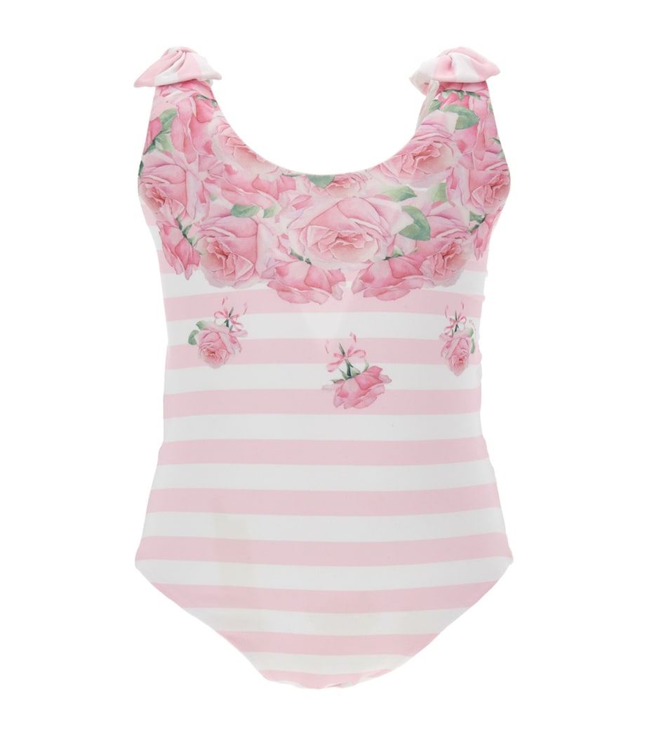Rose Print Swimming Costume (3-36 Months) BIANCO+ROSAFAIRYTALE Image 1