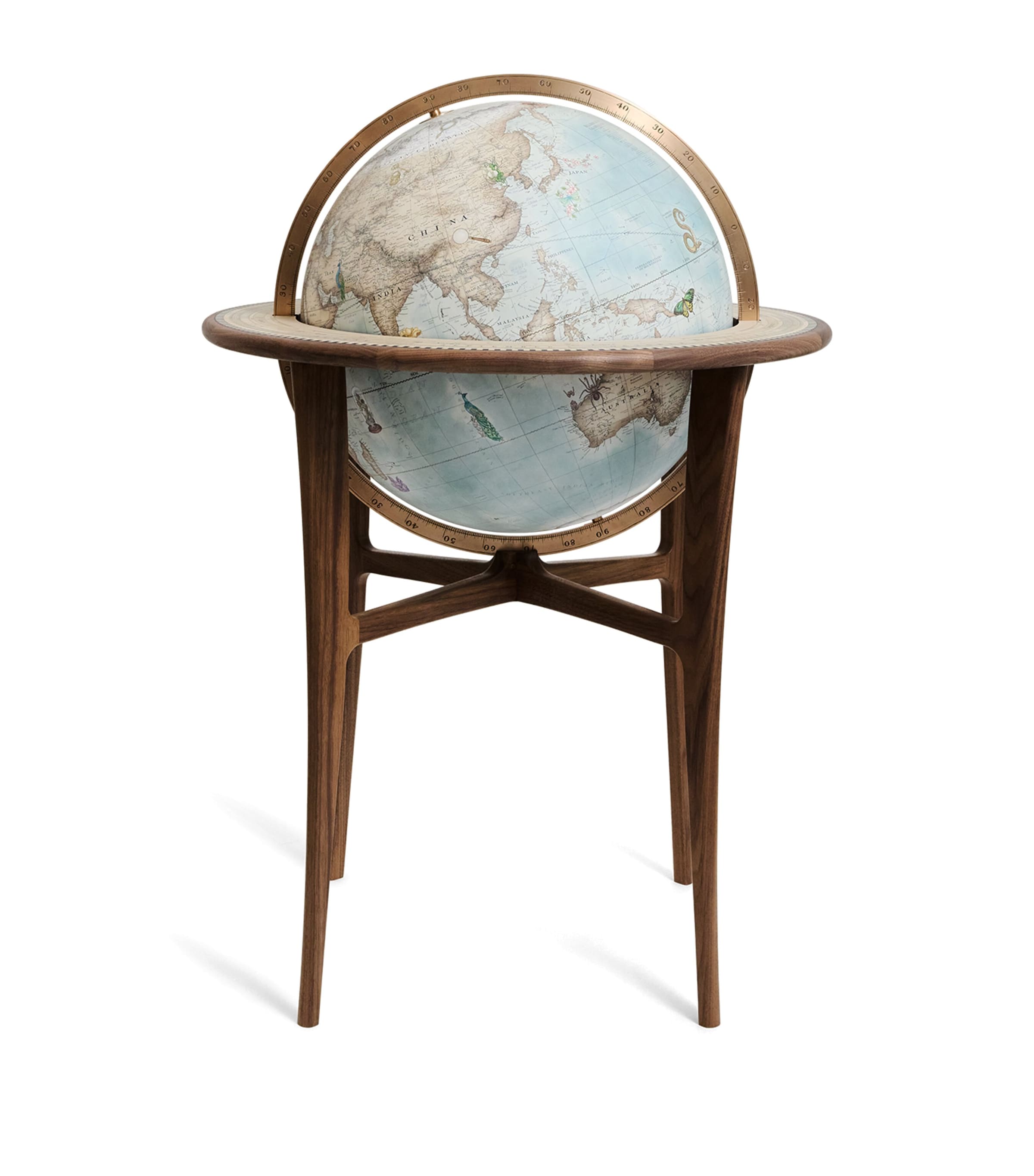Terrestrial Floor-Standing Globe (50cm) REGENCY BLUE Image 1