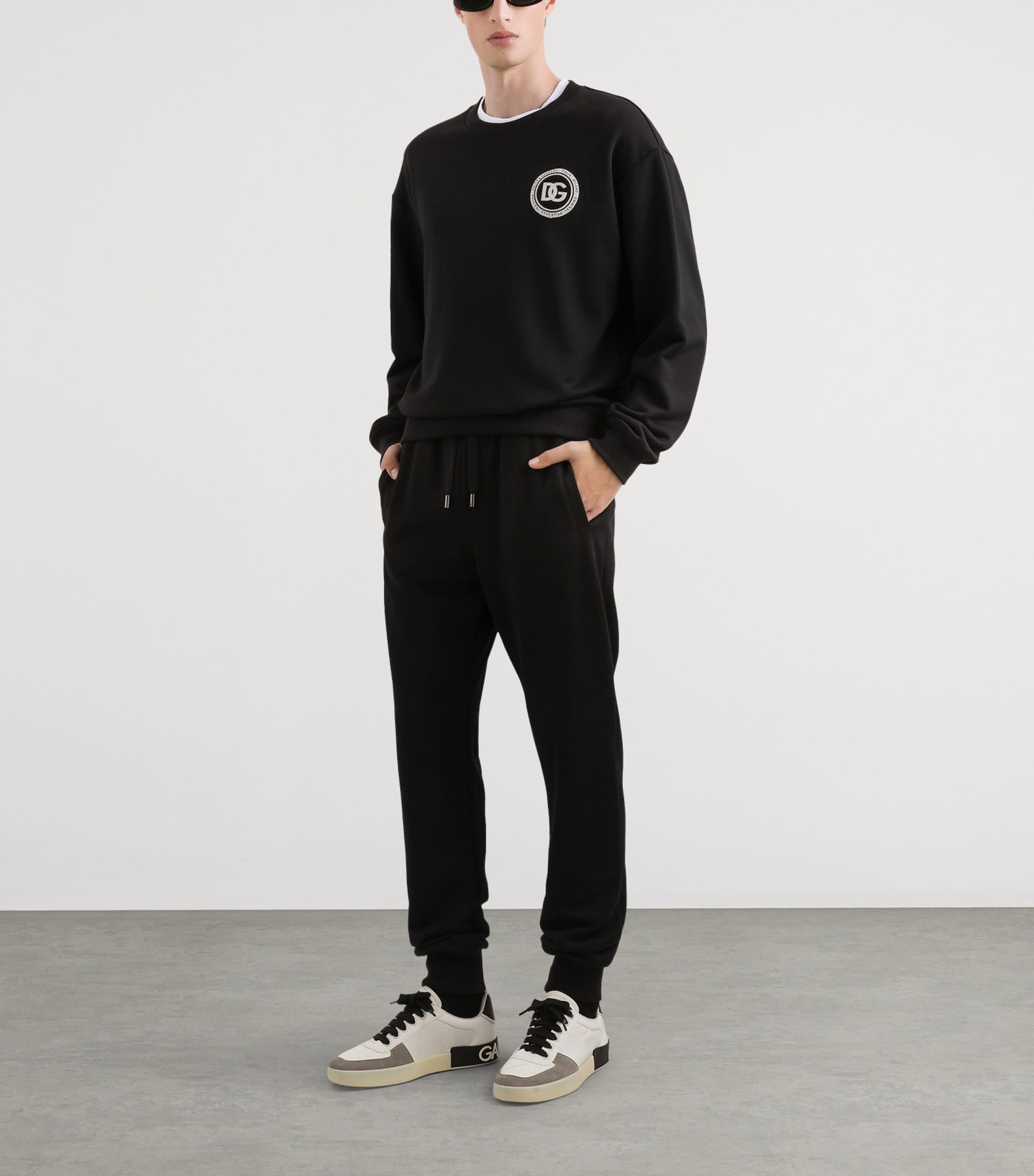 Cotton Logo Sweatpants N0000-BLACK Image 2