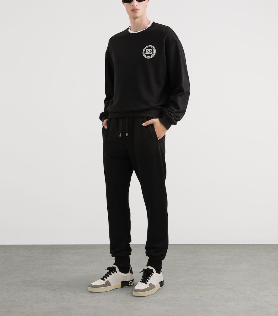 Cotton Logo Sweatpants N0000-BLACK Image 2