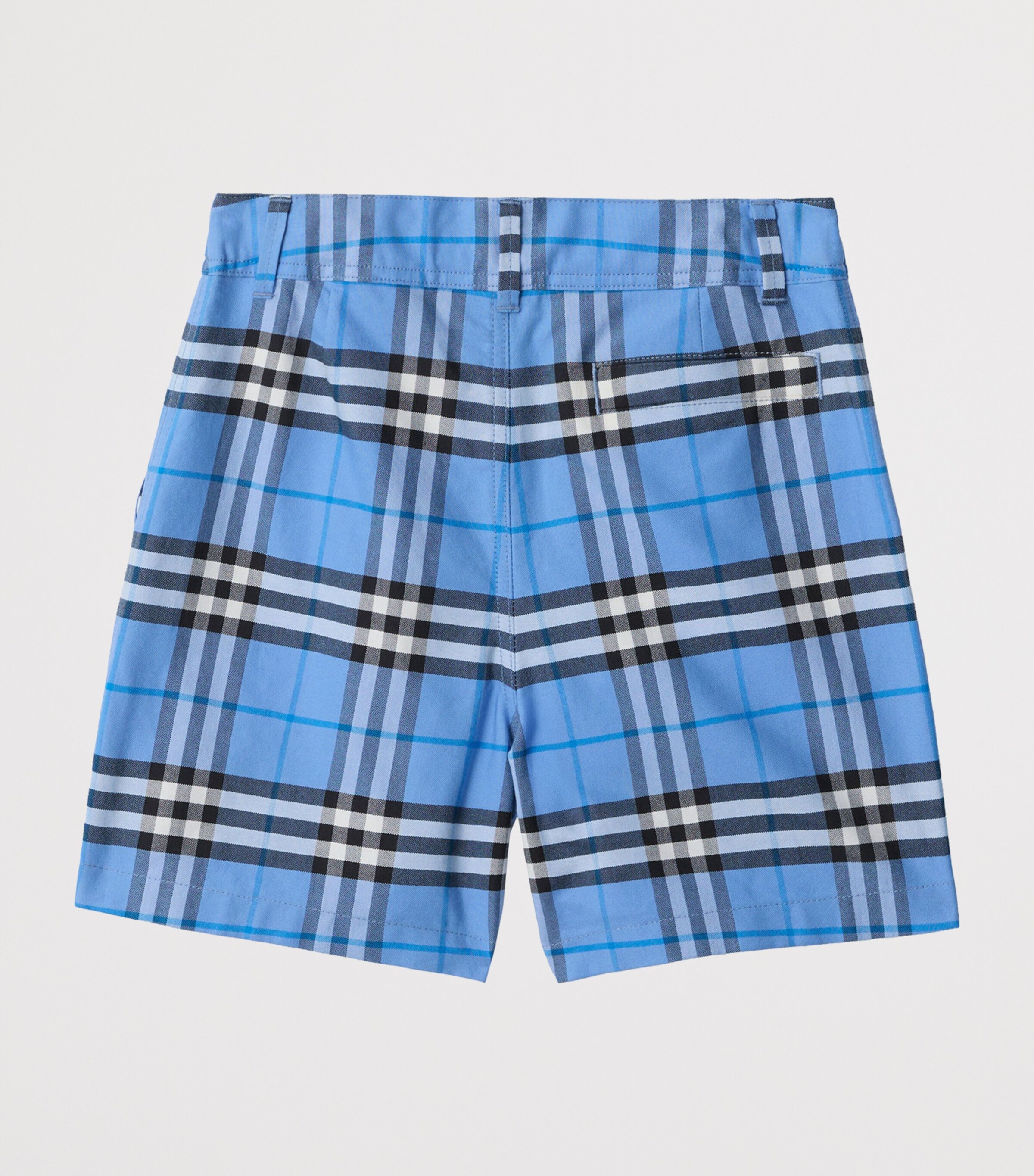 Cotton Check Oxford Shorts (3-12 Years) CORNFLOWER BLU IP CK Image 2