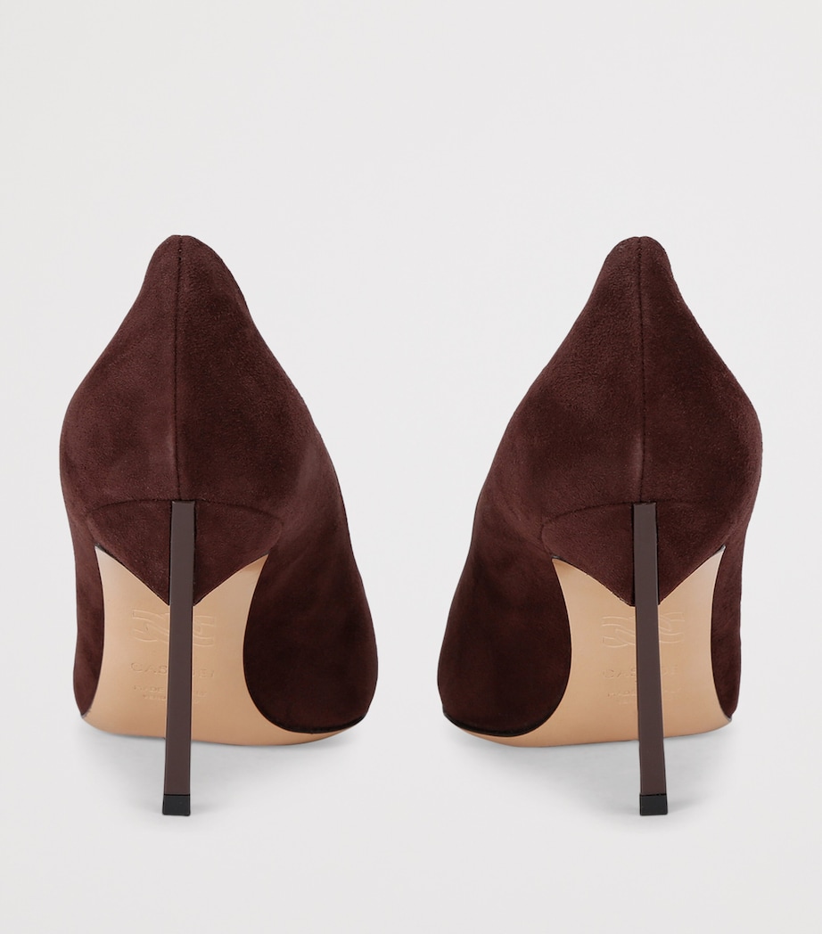 Suede Blade Pumps 80 DARK BROWN Image 2