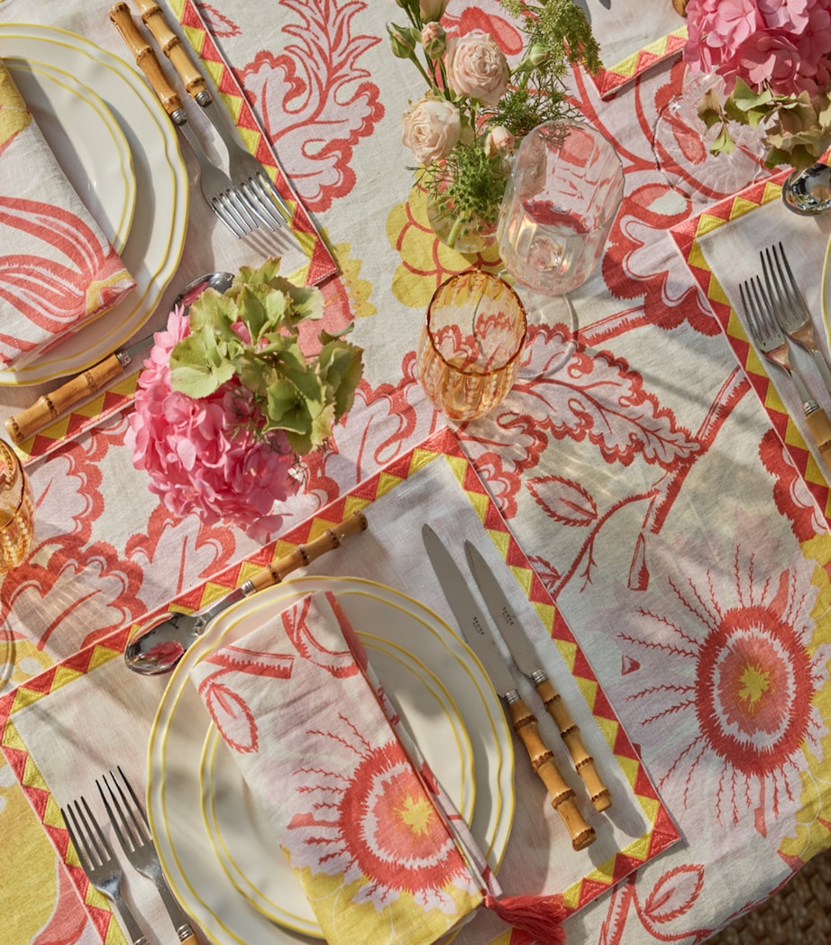 x Christopher Farr Linen Island Hue Placemats (45cm x 36cm) PINK Image 3