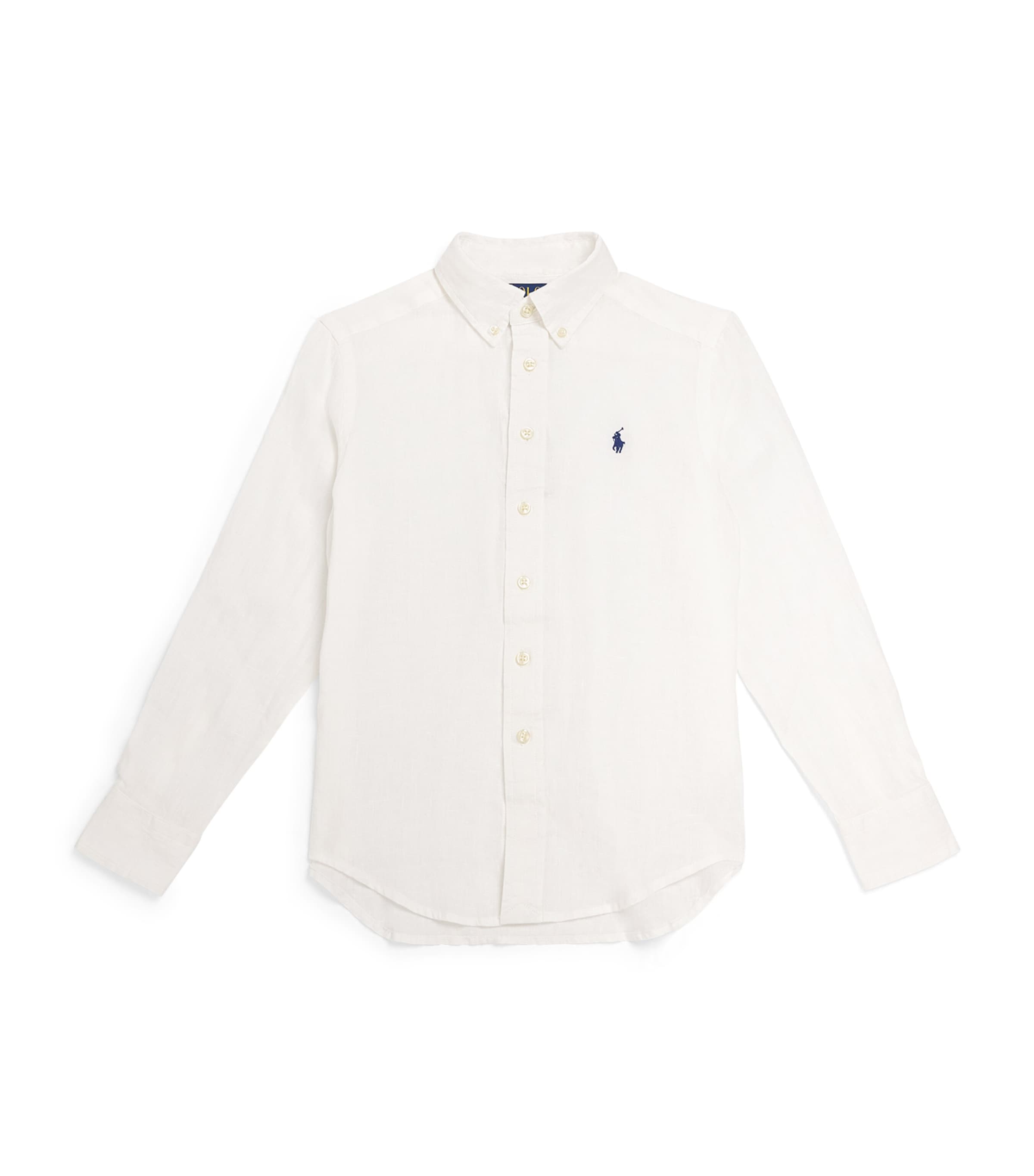Polo Ralph Lauren Linen Polo Pony Shirt In White