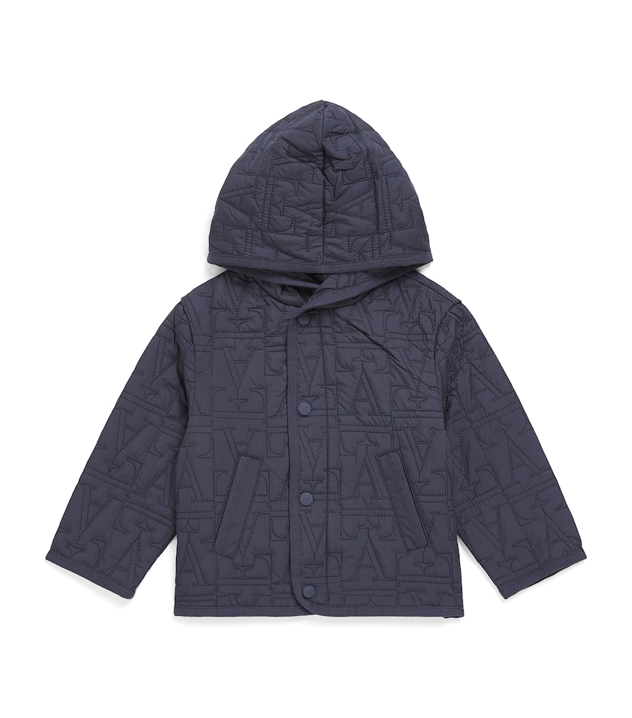 Emporio Armani Kids Quilted Blouson Jacket (6-36 Months) Odyssey Gray Image 1