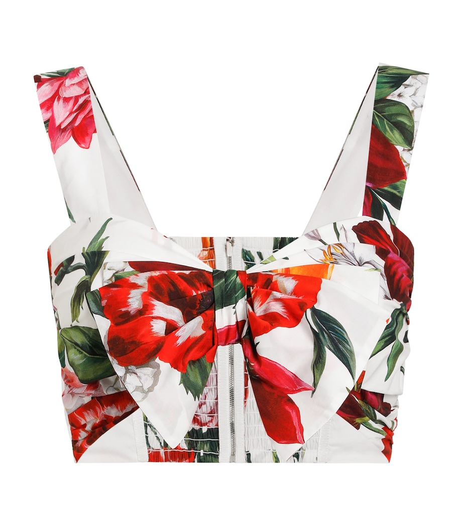 Cotton Floral Crop Top HA5PB-ANEMONI Image 1