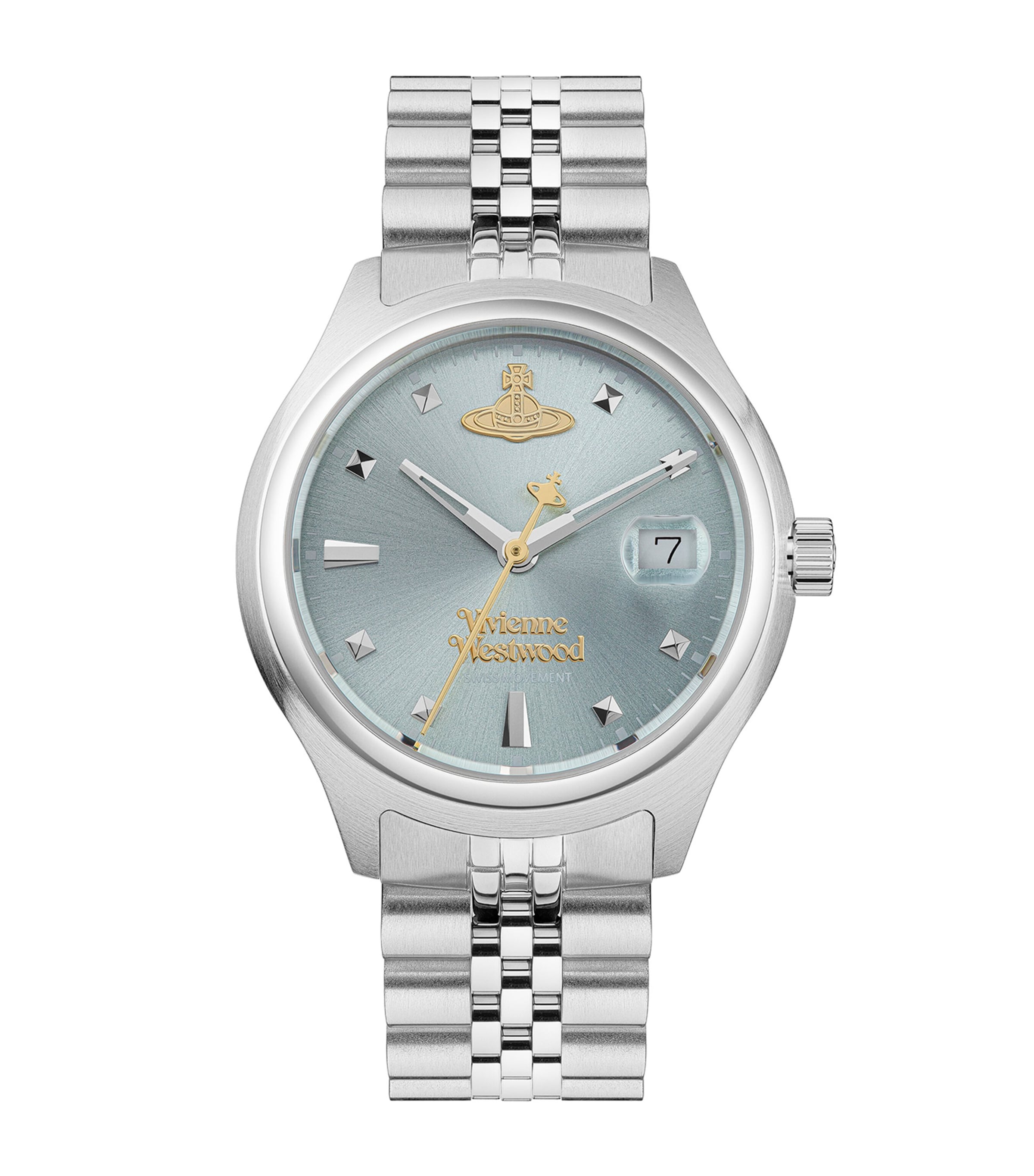 Shop Vivienne Westwood Stainless Steel Little Camberwell Watch In Silver