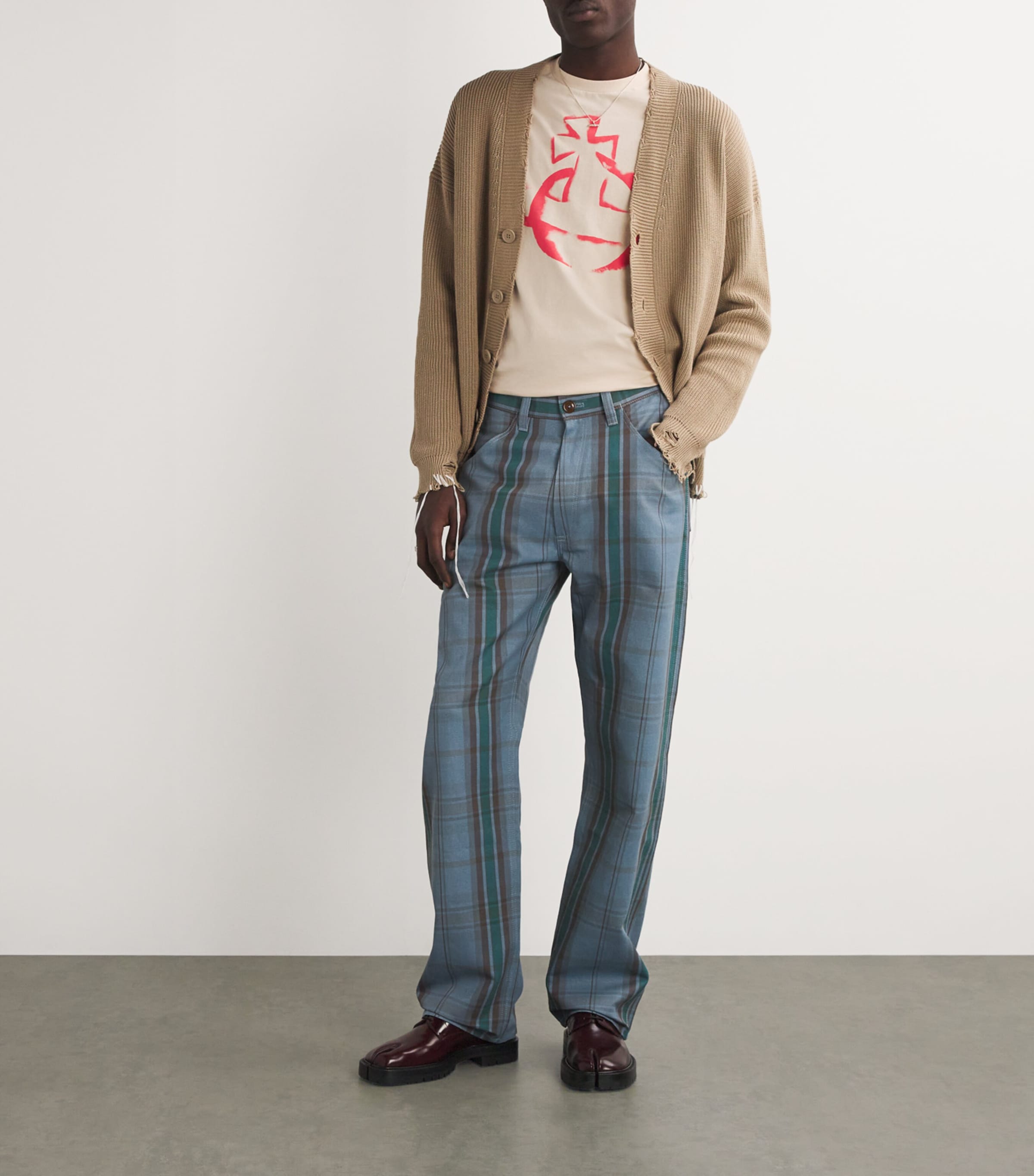 Vivienne Westwood Beige Cotton Stencil Orb T-Shirt | Harrods US