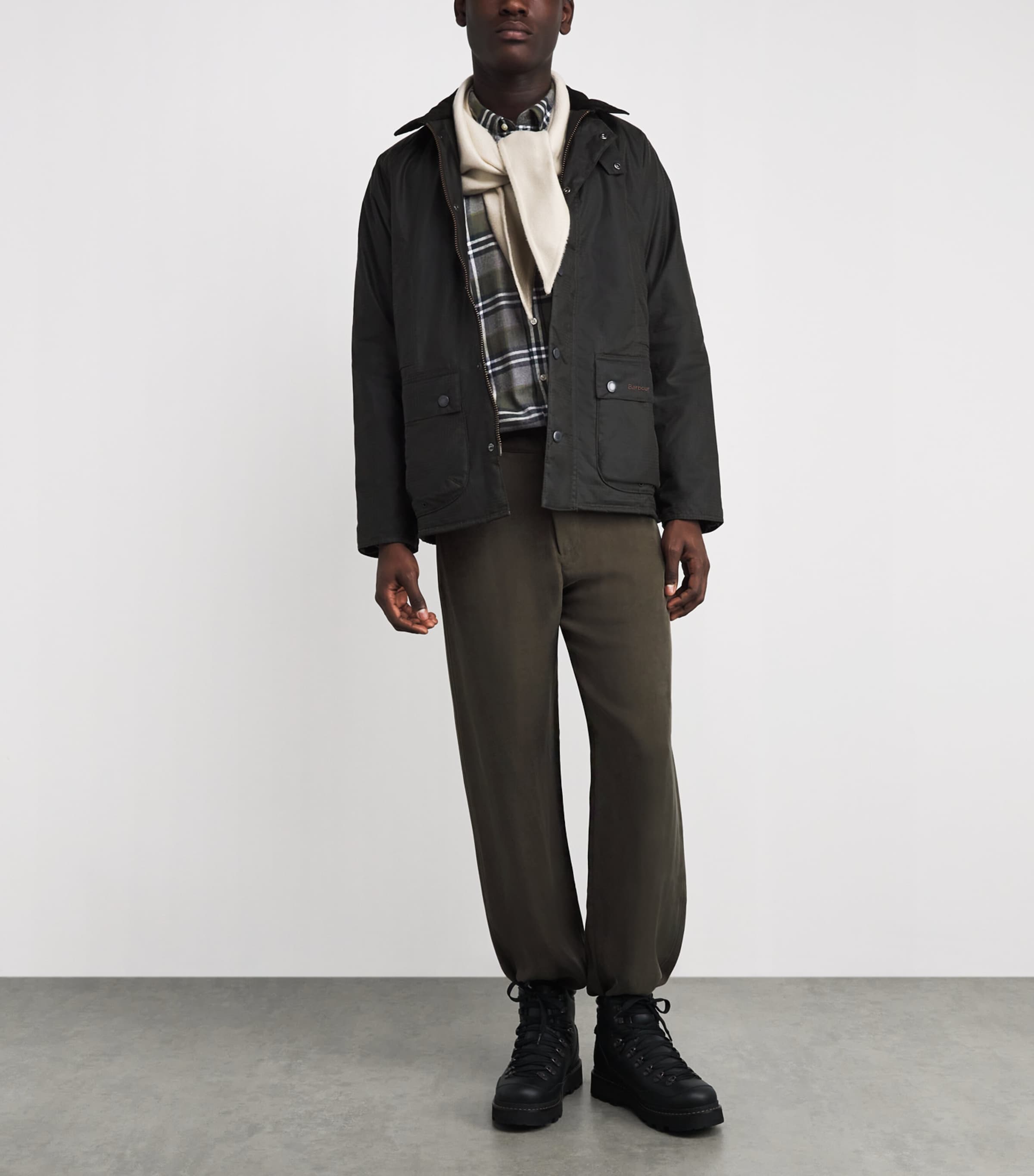 Cotton Fallbay Tailored Shirt GY51 MID GREY MARL Image 2