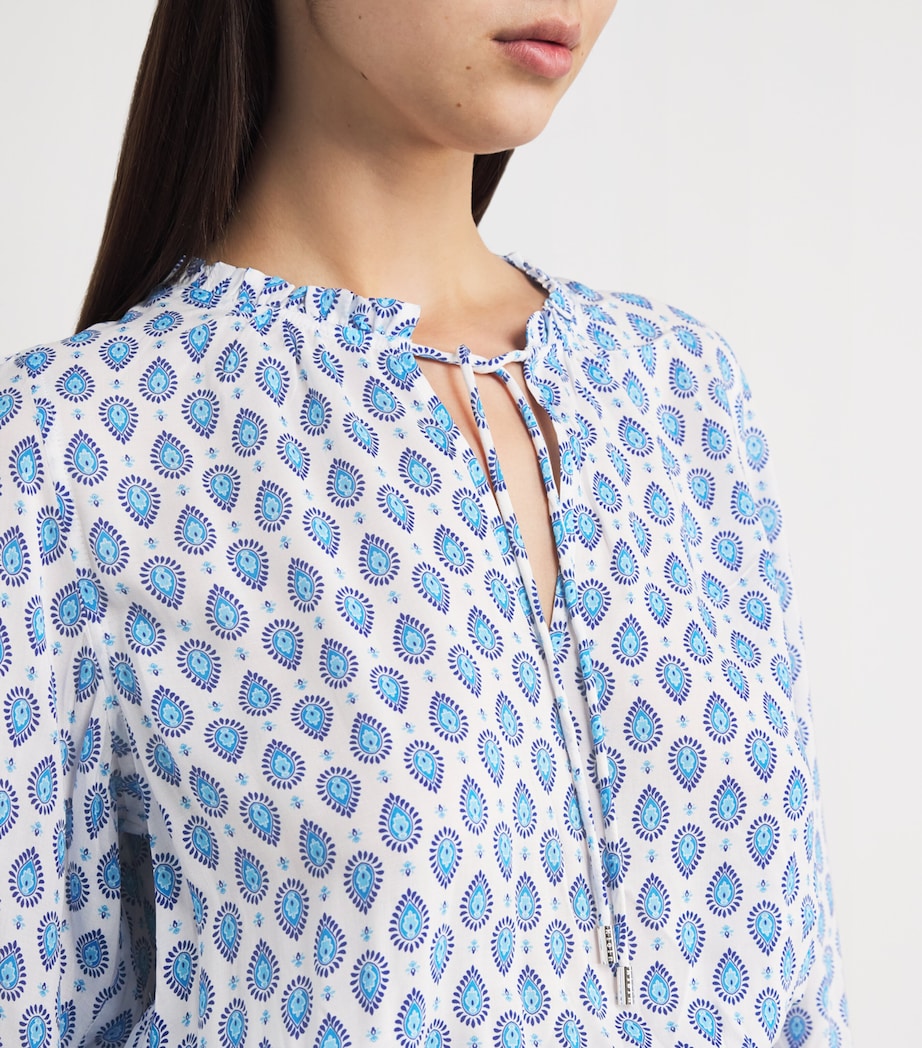 Smocked Croisette Maxi Dress PRT-PRT Image 4