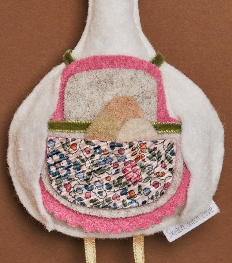 SKETCH.STITCH.LOVE Felt Duck Tree Decoration Cream/multi Image 2