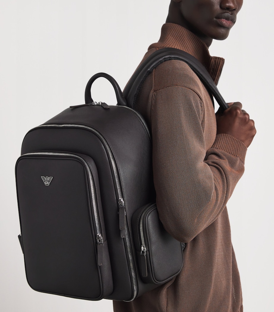 Emporio Armani Faux Leather Backpack Image 2