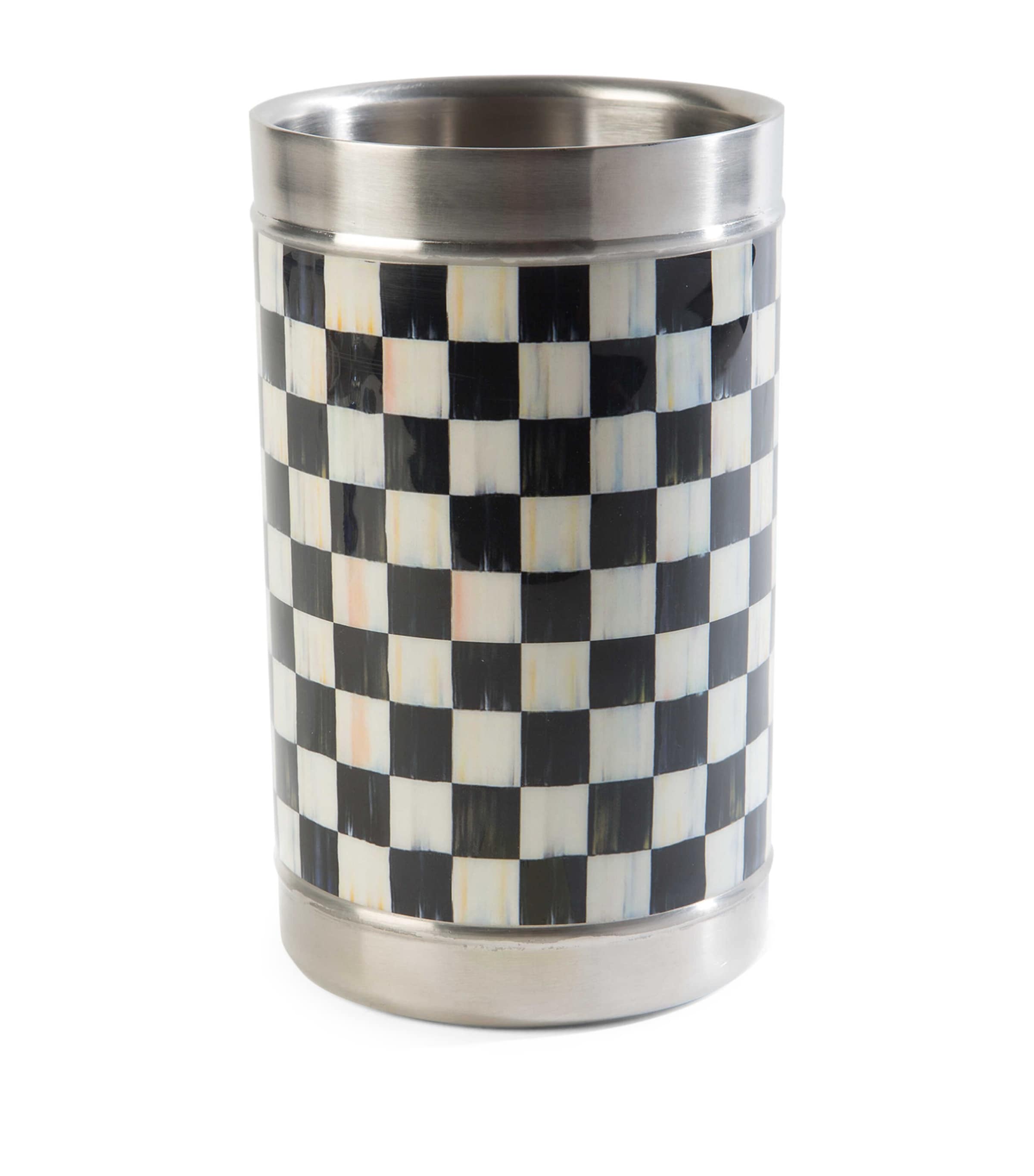 Mackenzie-childs Courtly Check Wine Cooler In Black