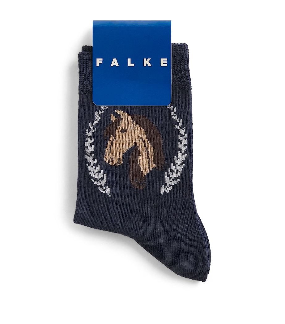Falke Kids Horse Socks Space Blue Image 1