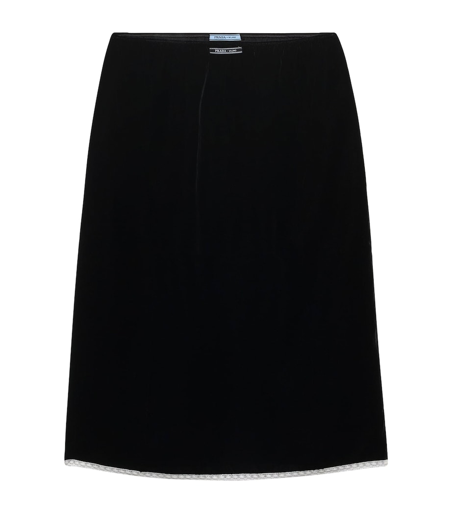 Velvet Midi Skirt F0002 Image 1
