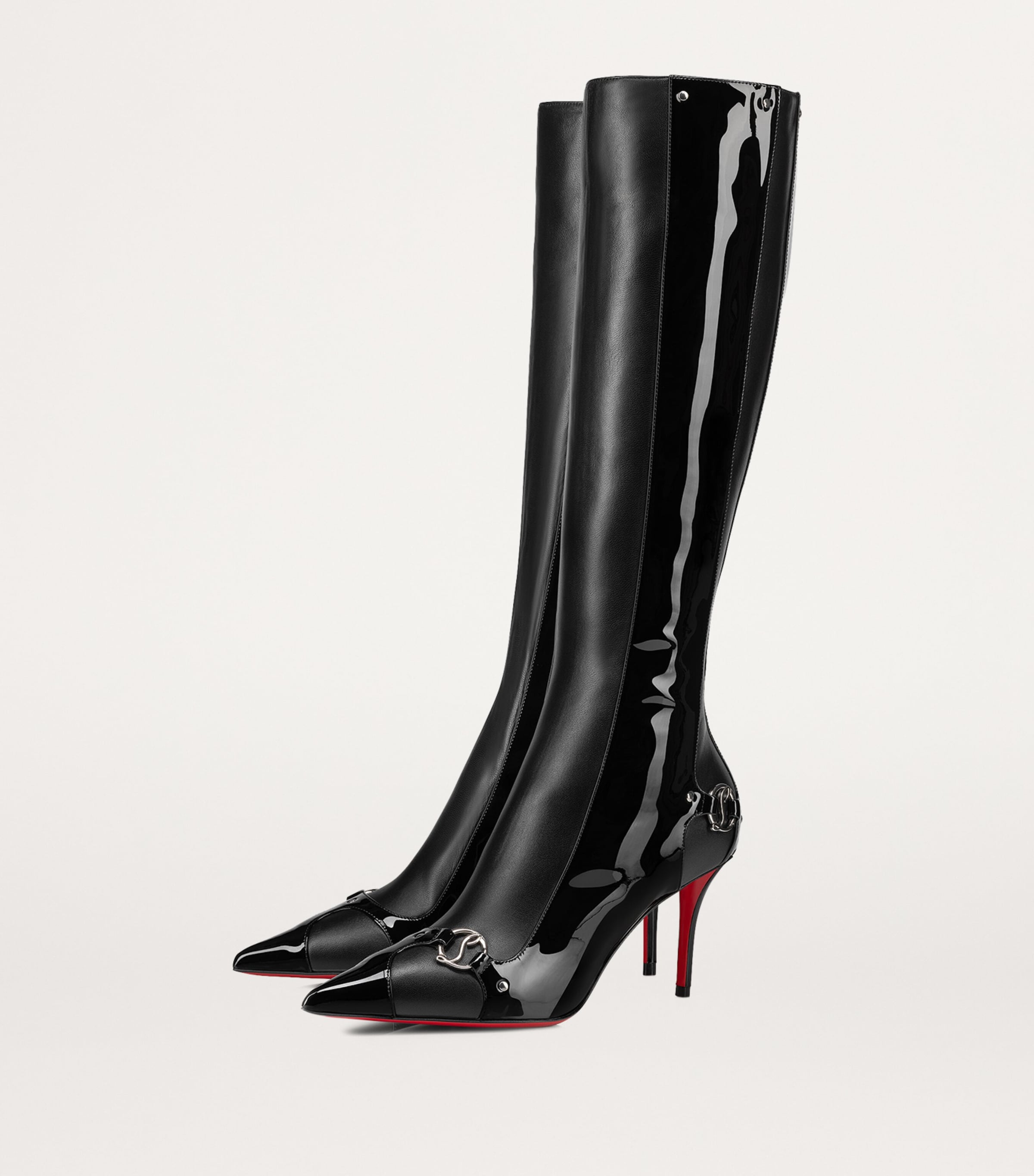 Christian Louboutin CL In The 90s Leather Knee High Boots 80 Harrods UK