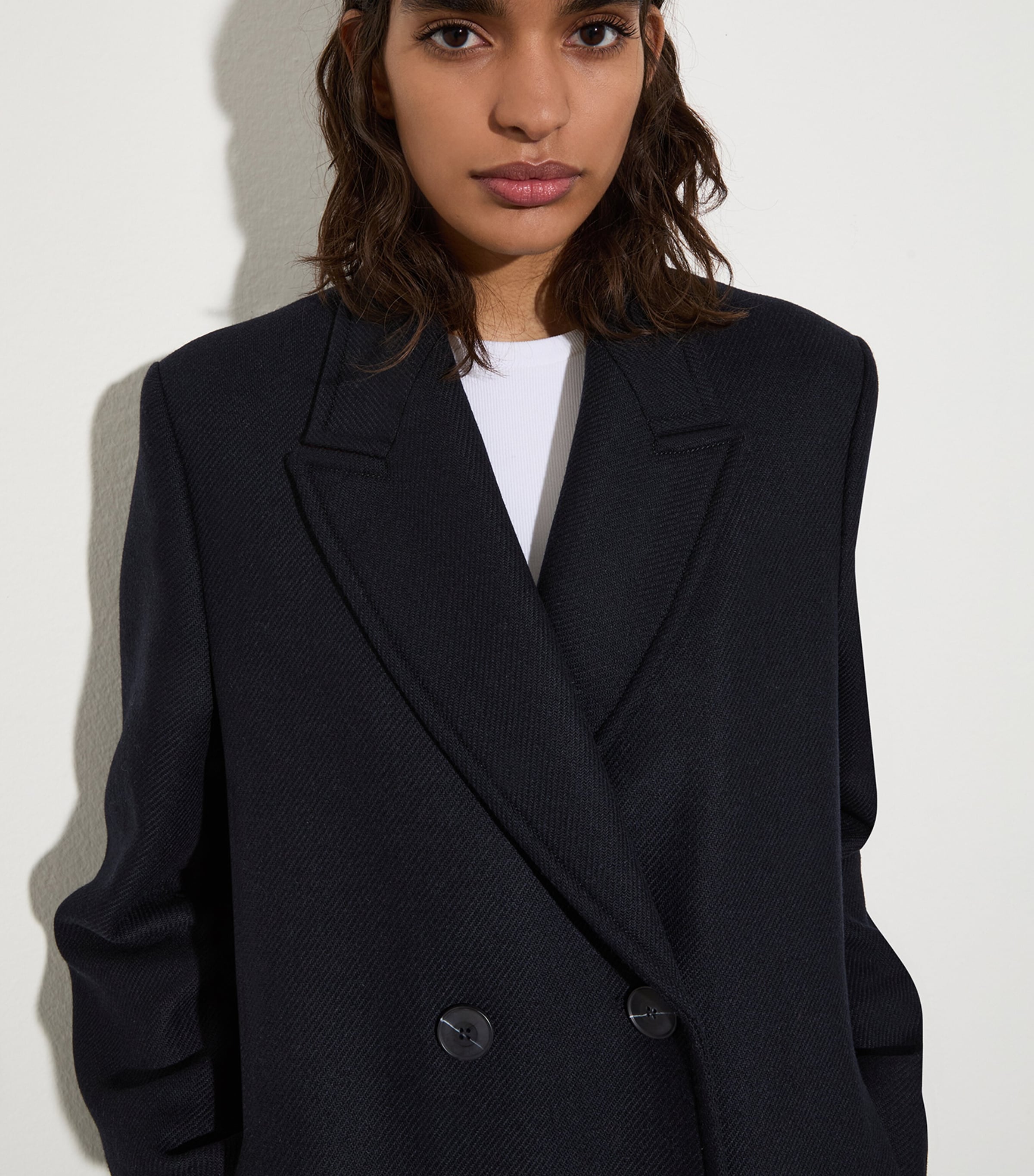 Wool-Blend Overcoat NAVY Image 6