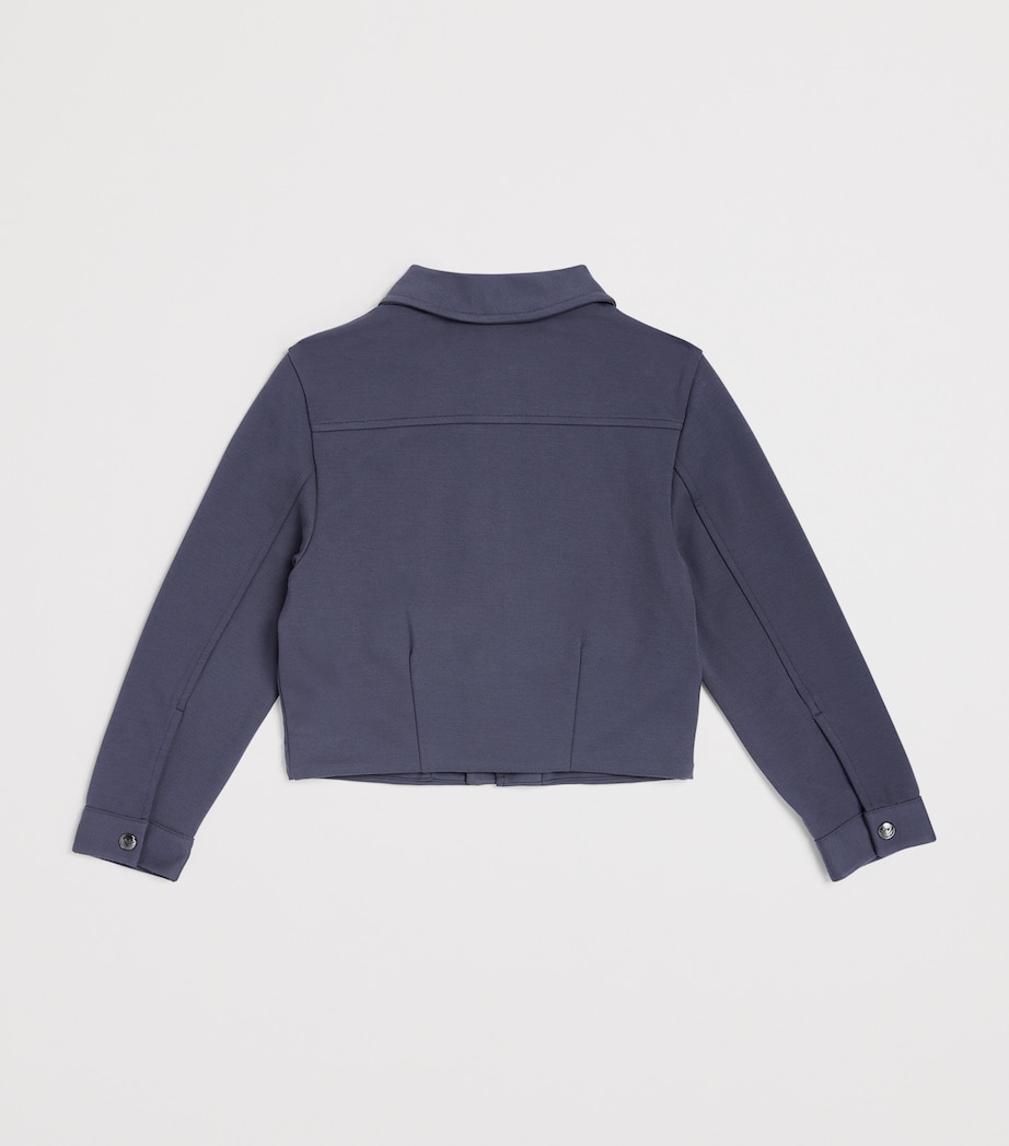 Emporio Armani Kids Zip-Up Jacket (6-14 Years) Odyssey Gray Image 2