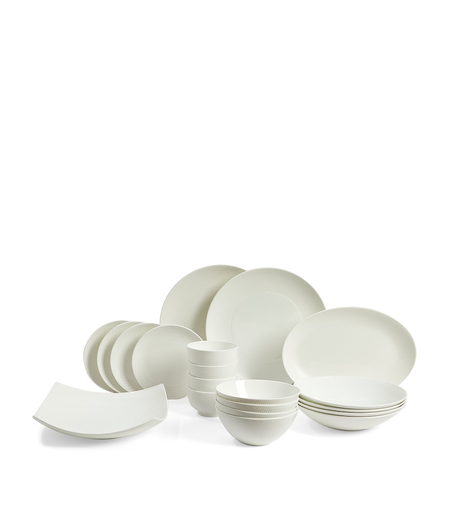 Set of 20 Gio Dinnerware Pieces WHITE Image 1