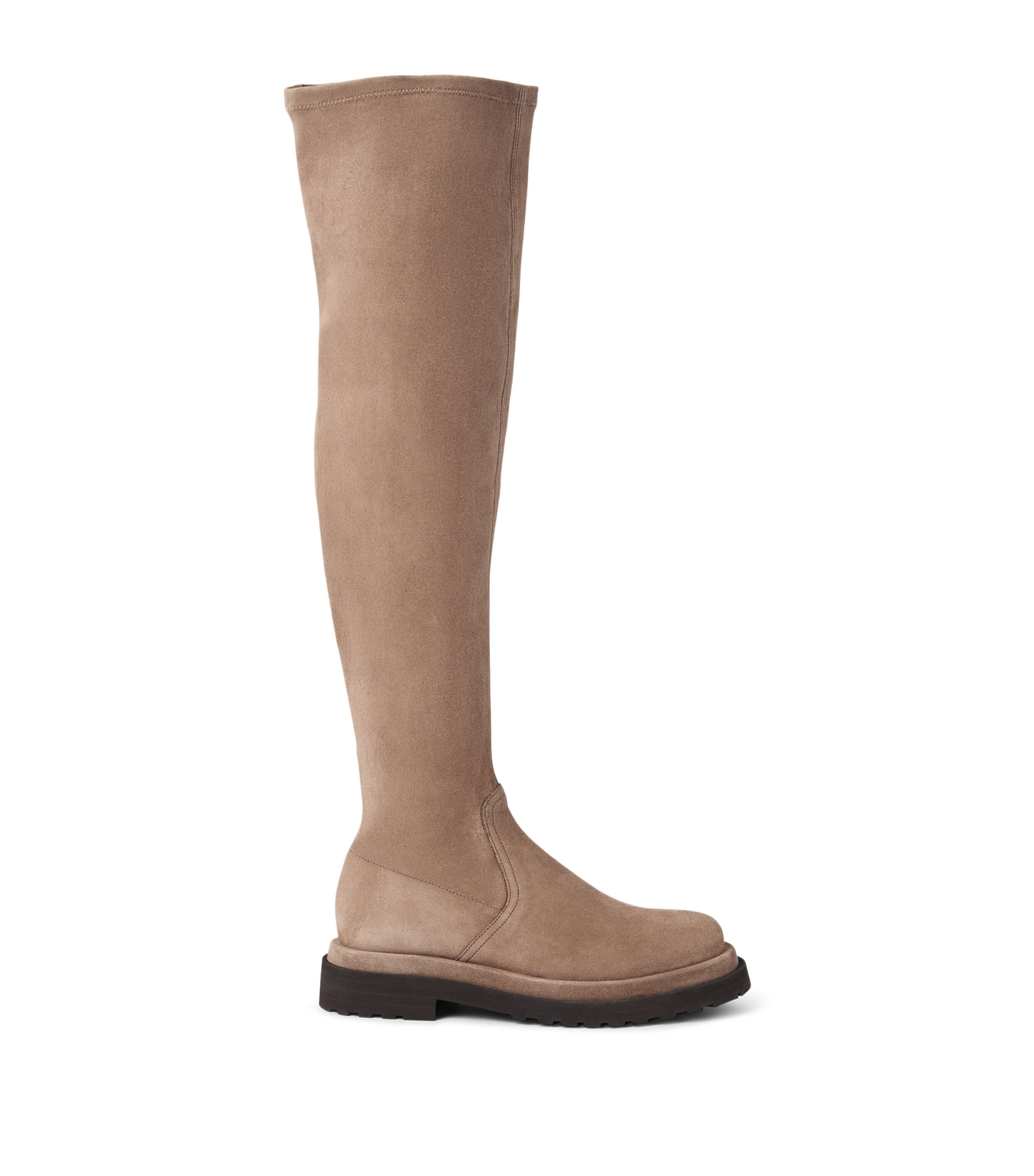 Brunello Cucinelli Suede Over-the-knee Boots In Brown
