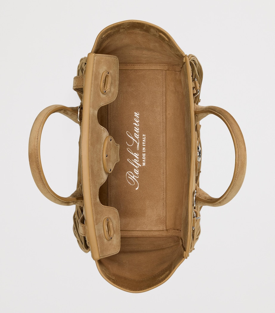 Suede Soft Ricky 27 Top-Handle Bag DARK TAN Image 4