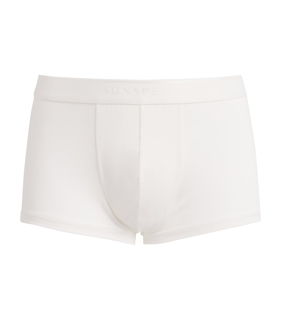 Tencel-Blend Stretch Trunks WHAA - WHITE Image 1