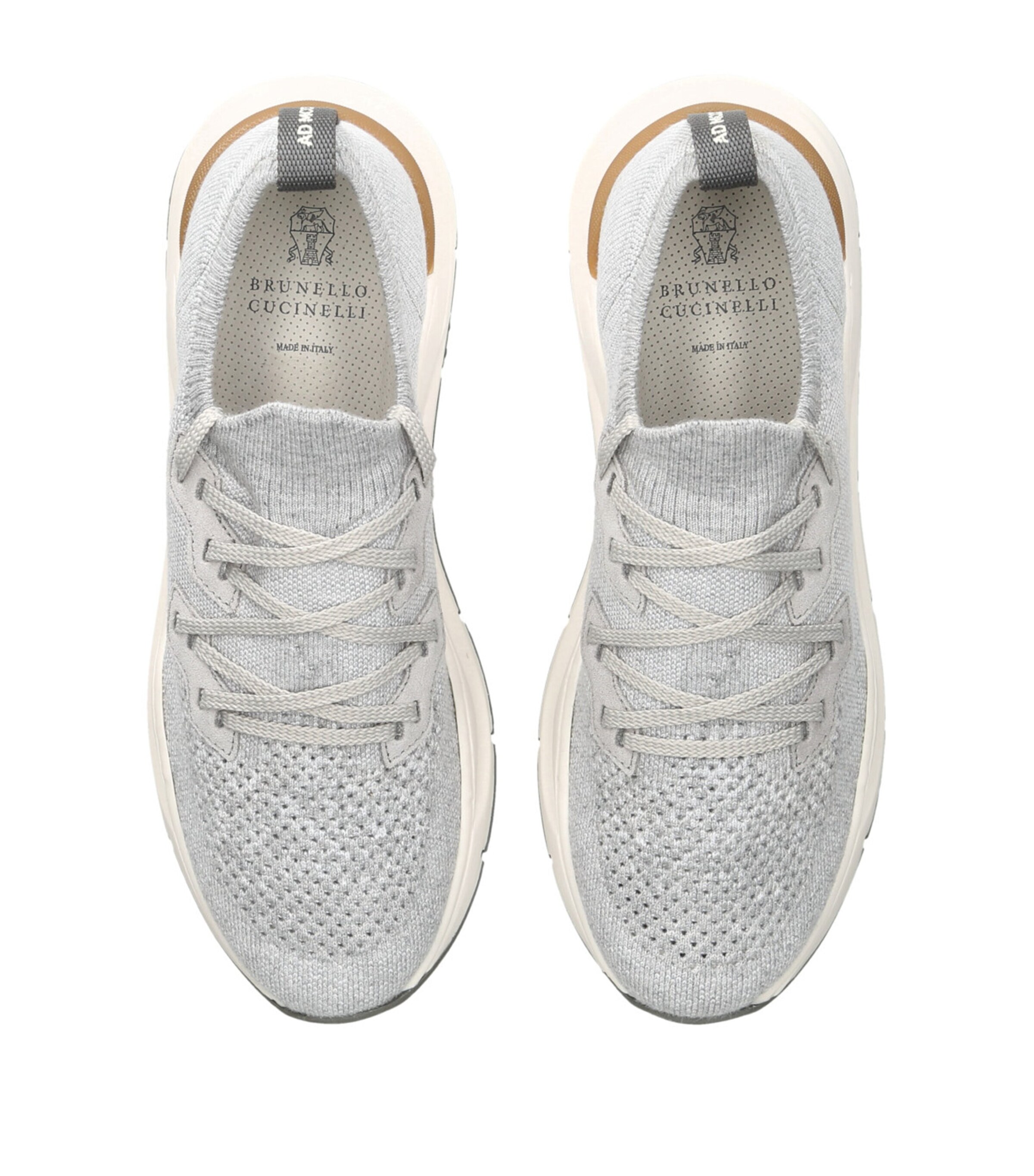 Brunello Cucinelli Kids Knitted Sneakers Grey Image 4