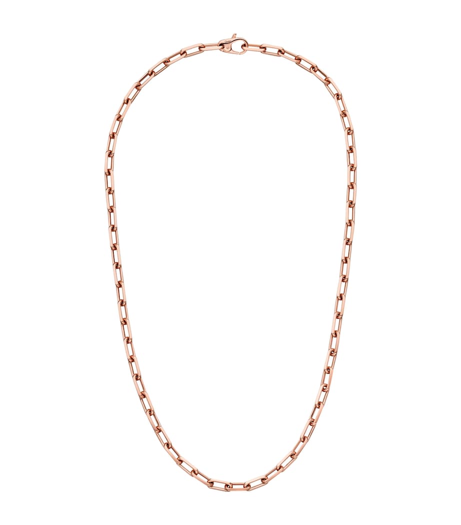 Small Rose Gold Santos de Cartier Chain Necklace ROSE GOLD Image 1