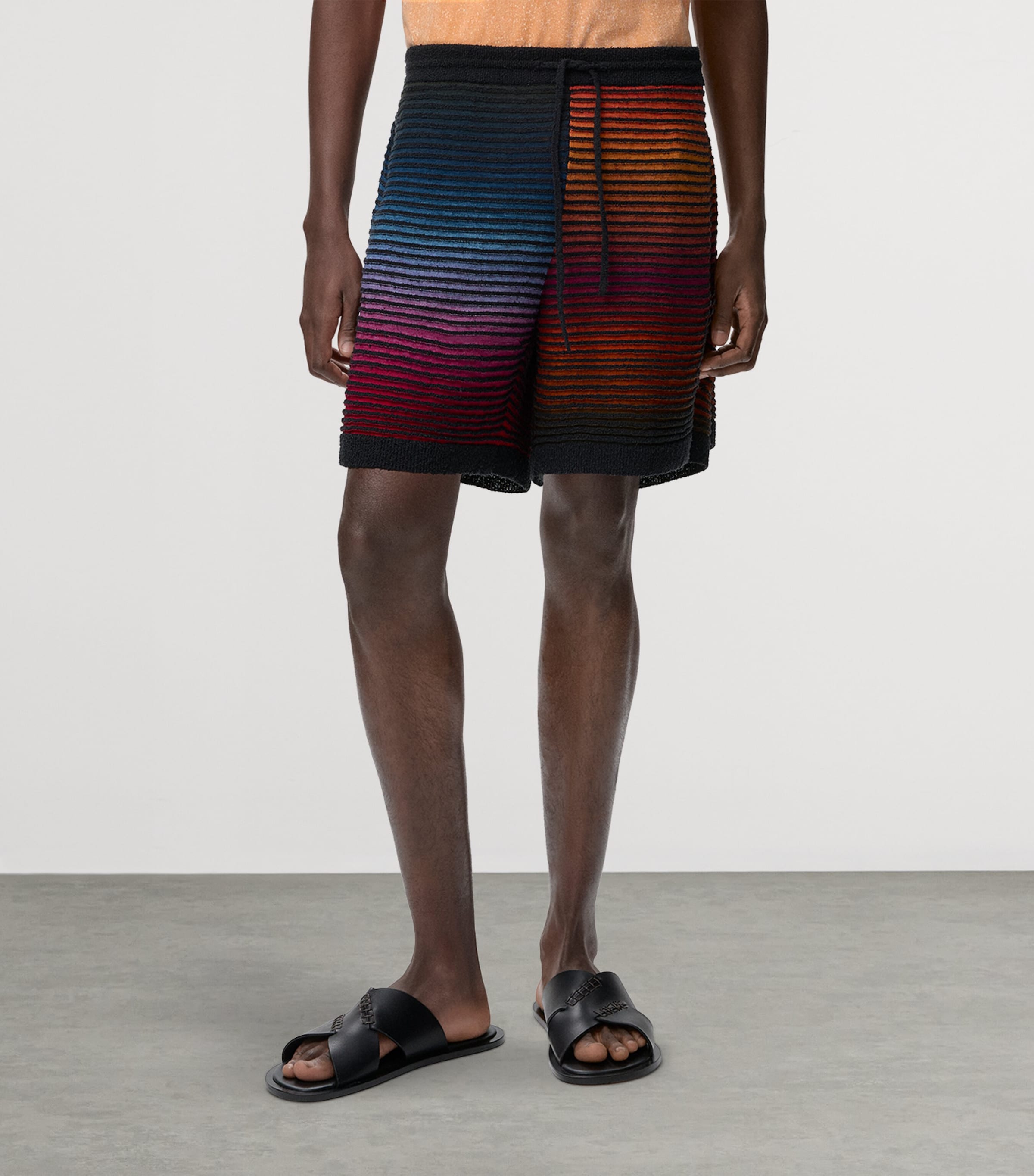 LOEWE Mens x Paula’s Ibiza Stripe Shorts Multicolor/black Image 3