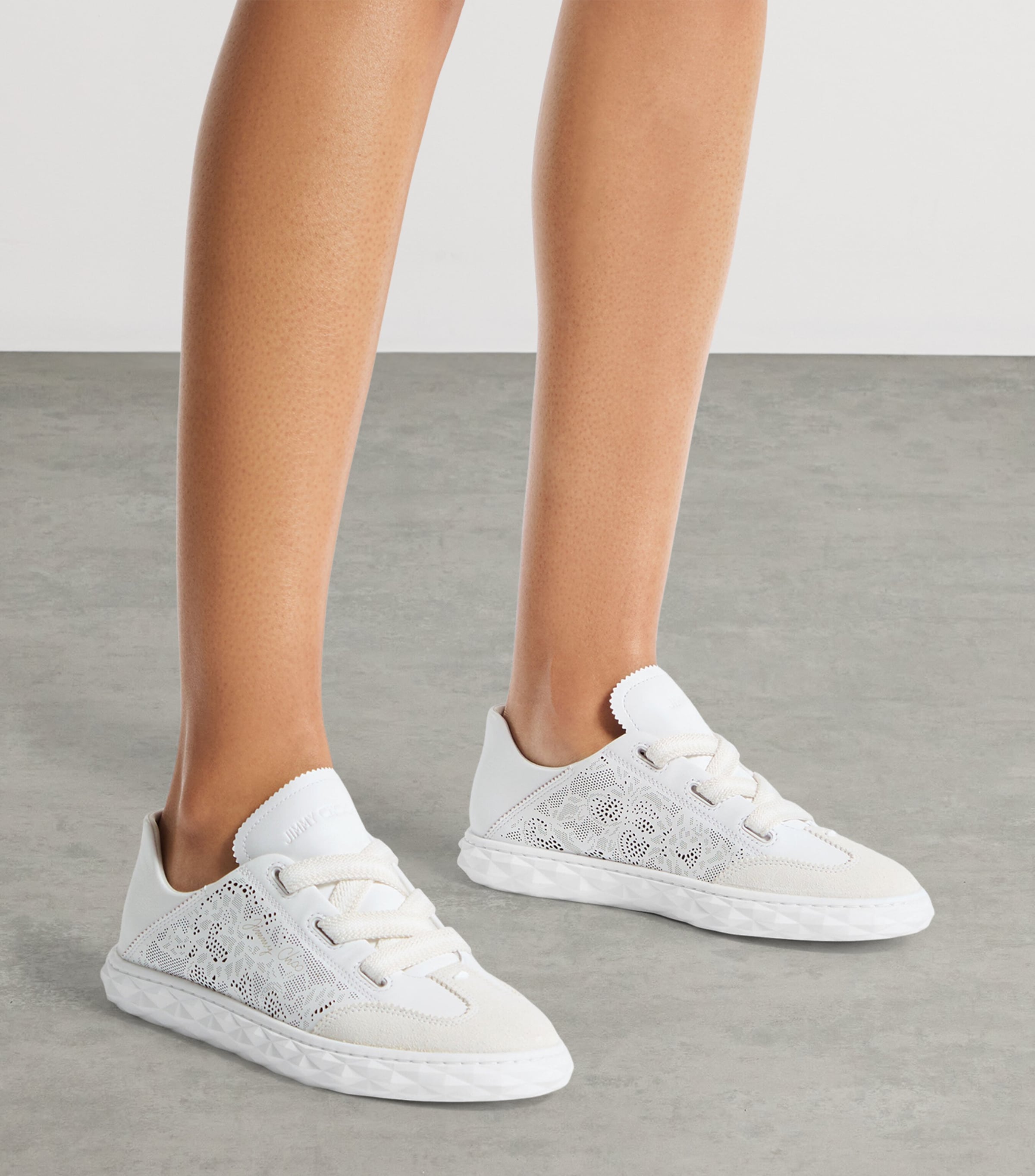 Jimmy Choo Diamond Light Flex Sneakers V White Image 2