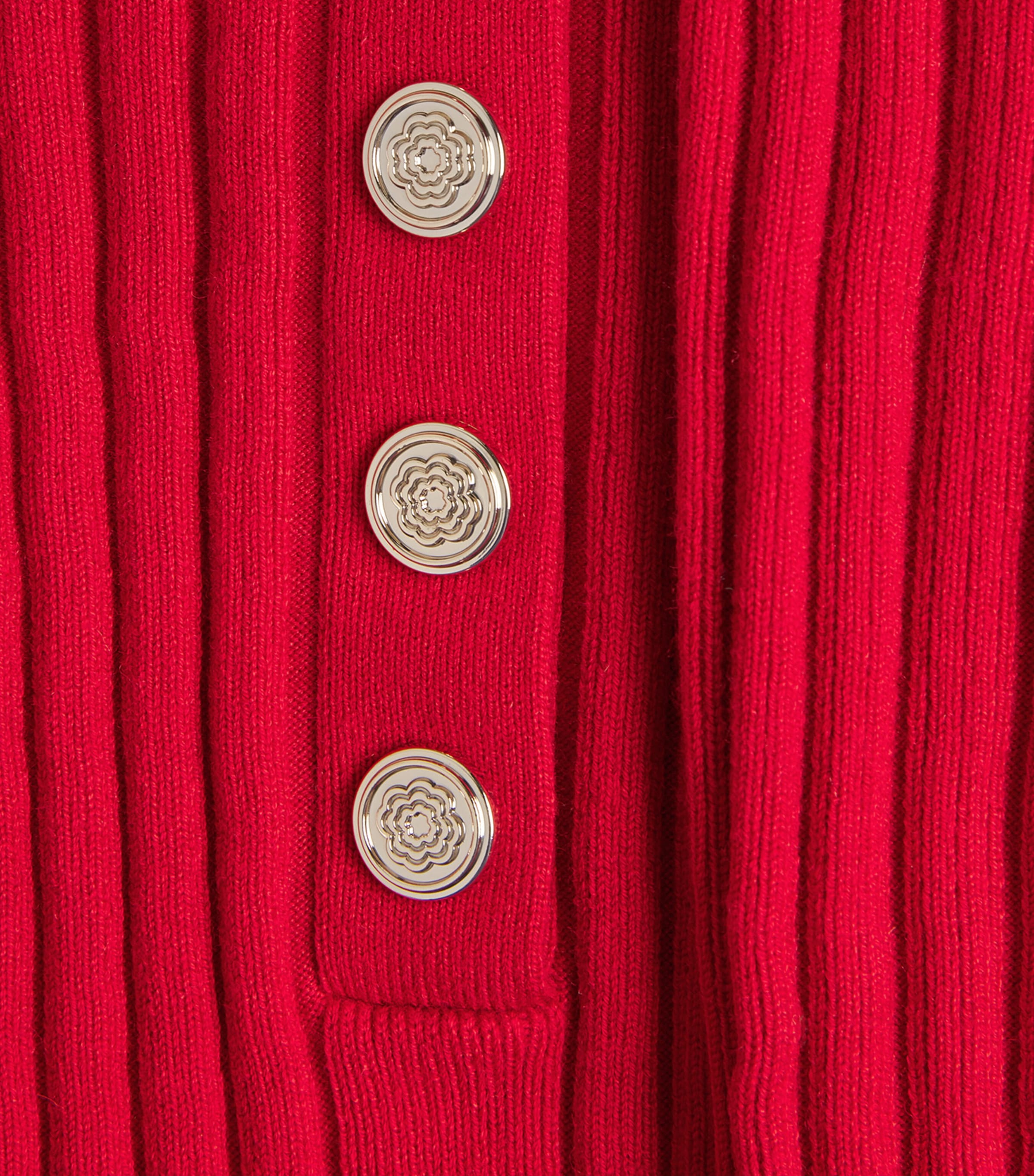 Knitted Mini Dress RED Image 5