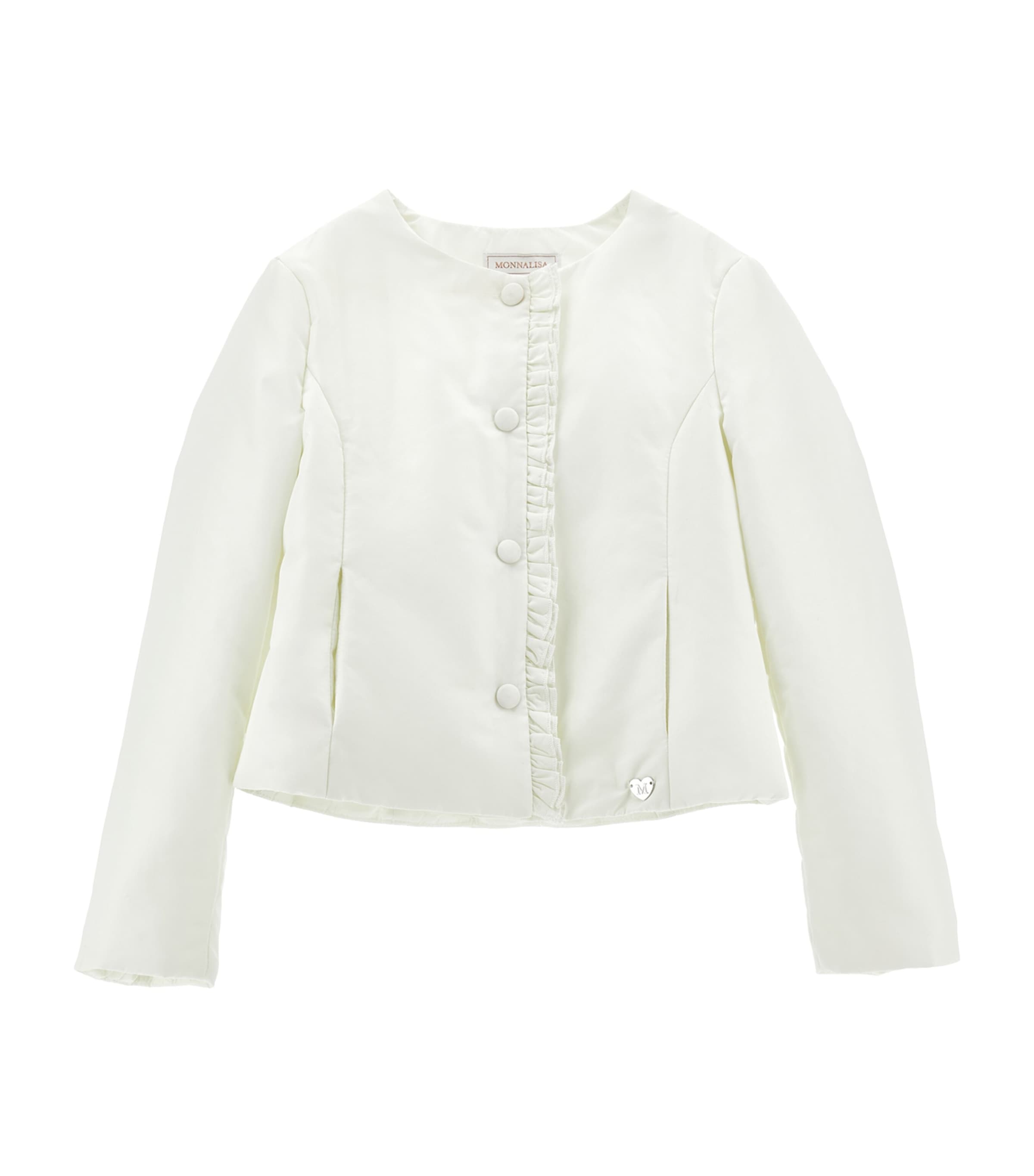 Frill-Trim Padded Jacket  (2-16 Years) PANNA Image 1