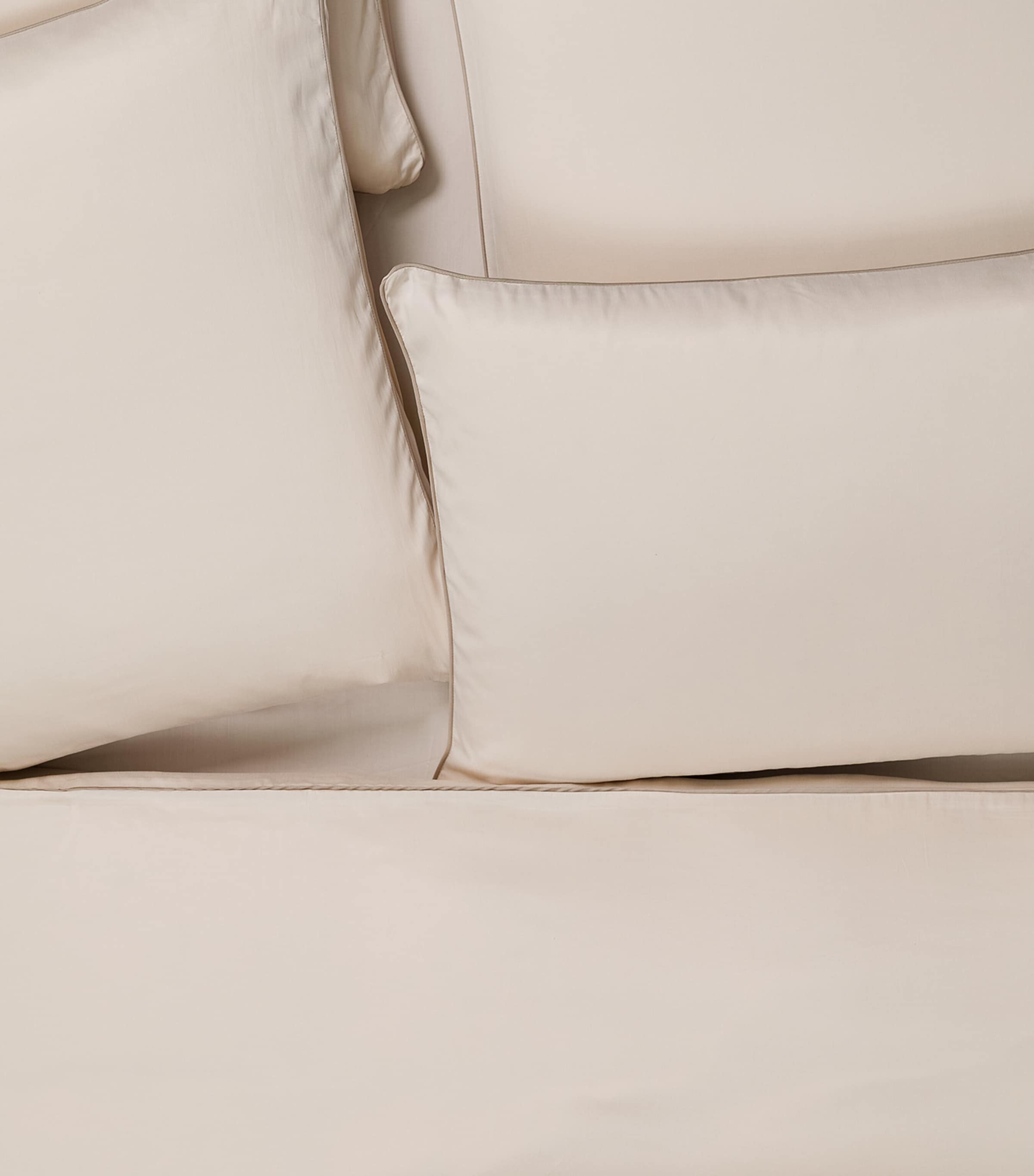 Hamam Cotton Alya Square Pillowcase (65cm x 65cm) Bone Image 2