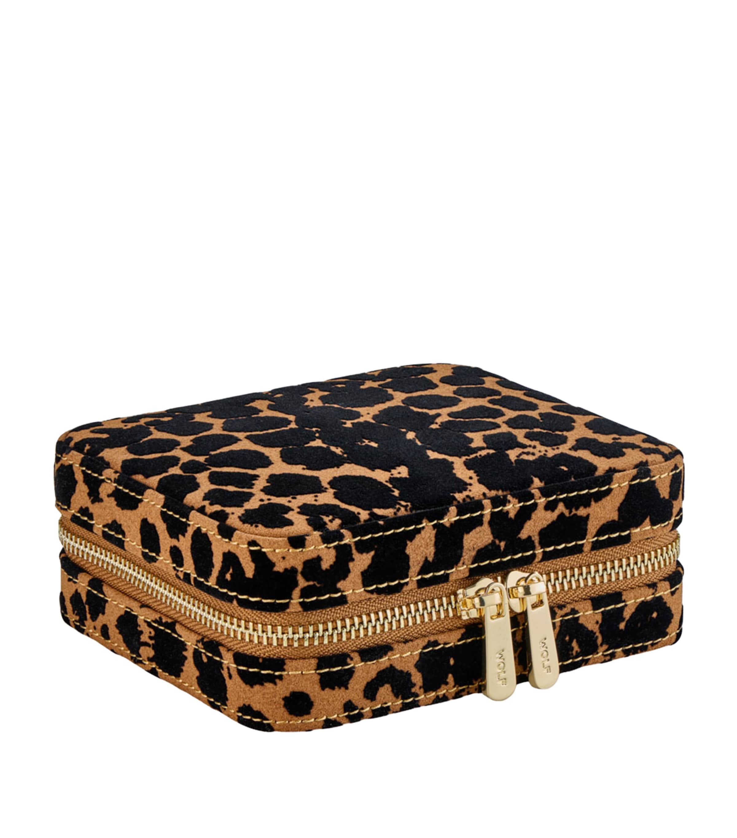 Nubuck Savanna Travel Jewellery Case TAN Image 3