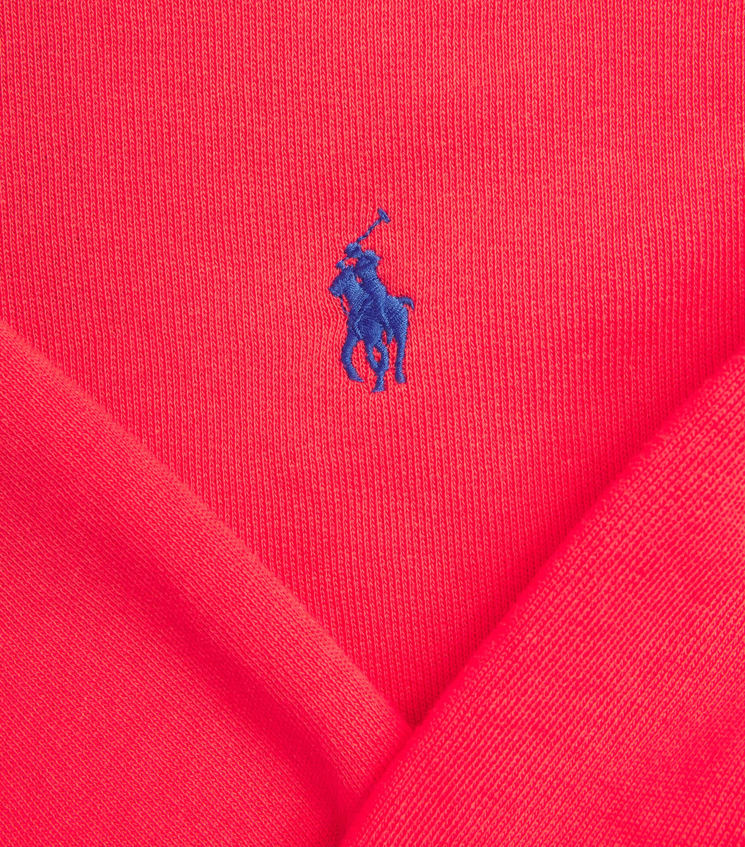 Polo Ralph Lauren Womens Cotton-Blend Polo Pony Sweatshirt Bright Hibiscus Image 6