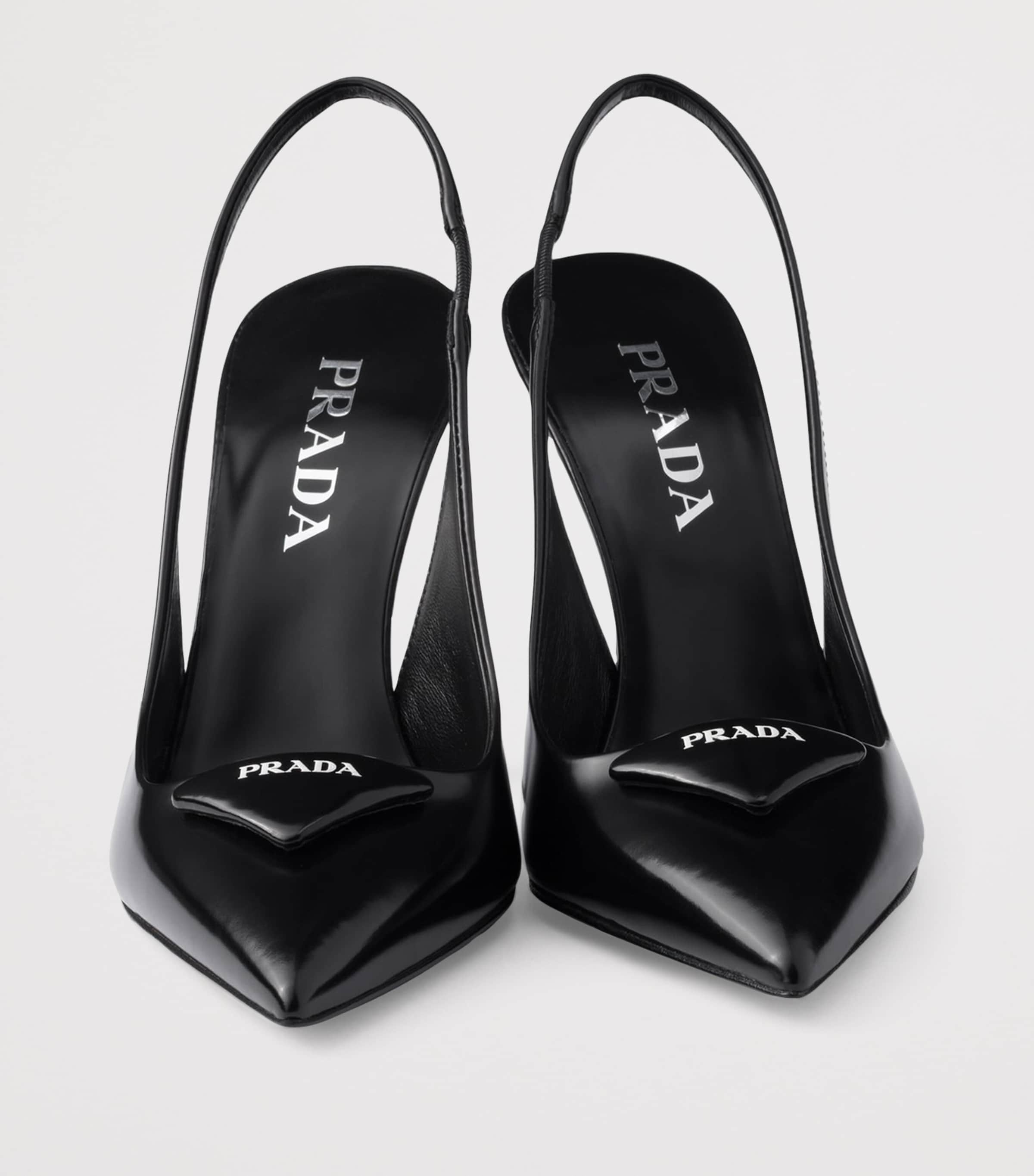 Brushed Leather Slingback Pumps 75 F0002 Image 6