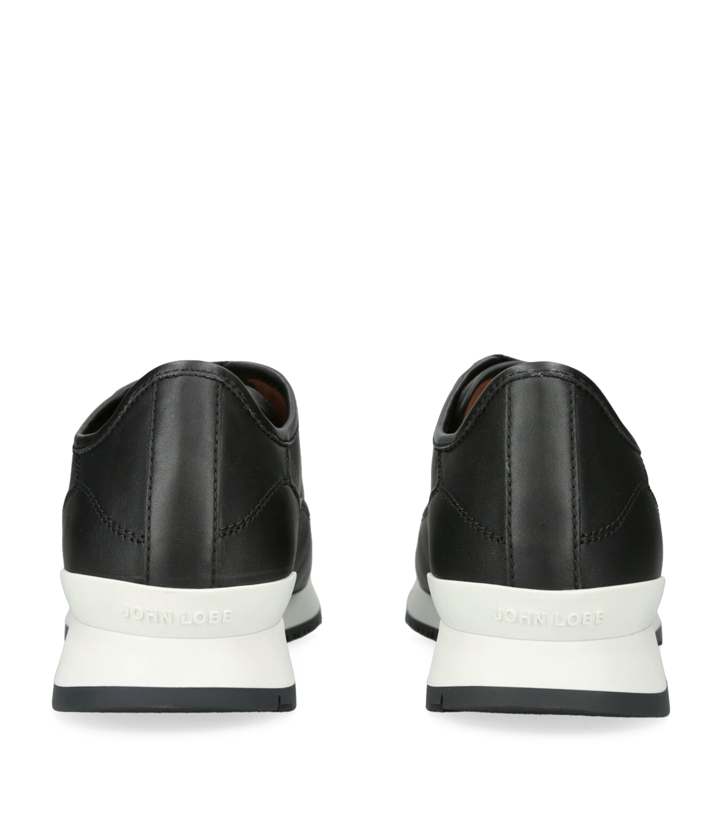 John Lobb Leather Hurlinghem Runner Black Image 2