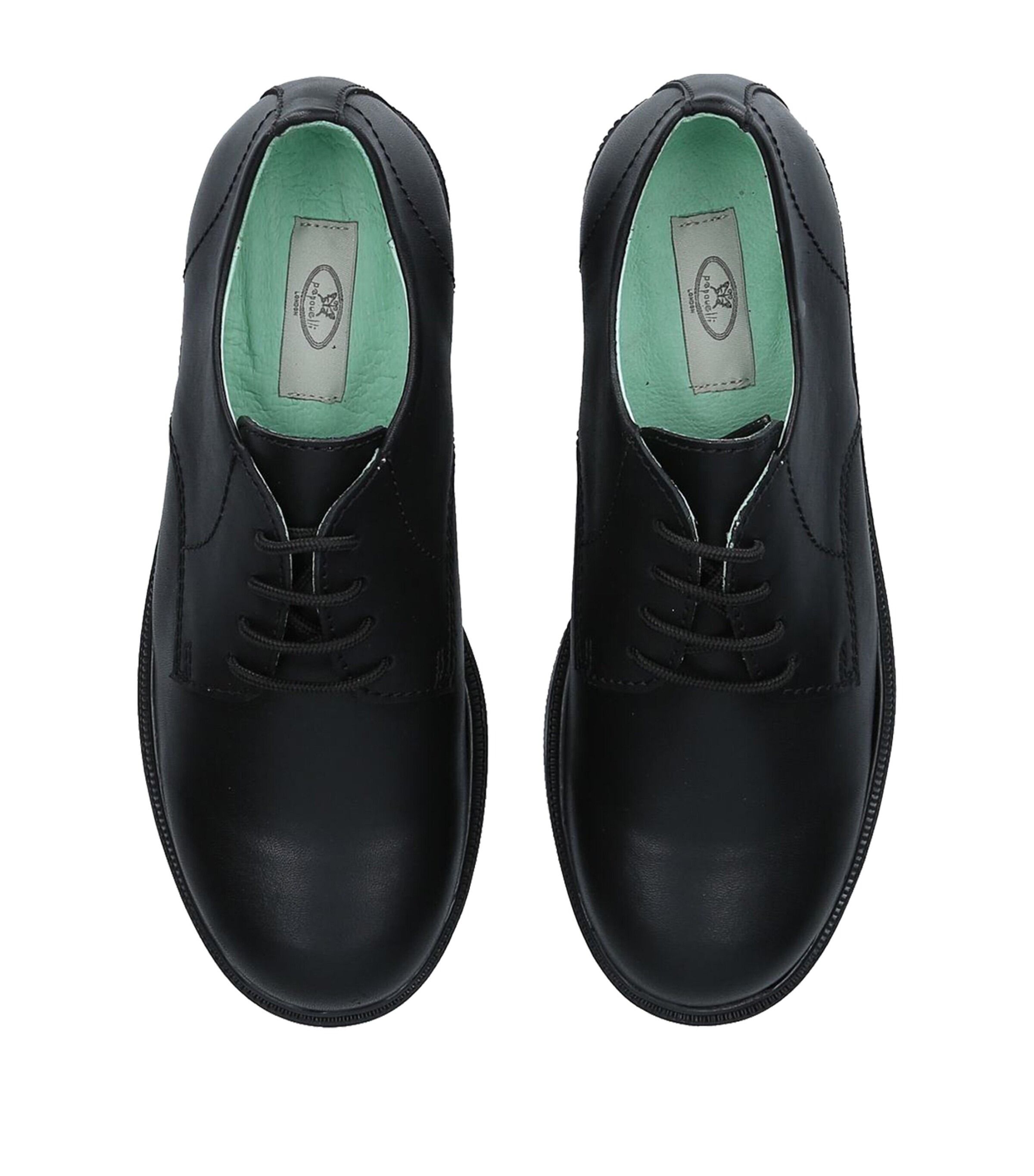 papouelli Leather Sam Oxford Shoes Black Image 4